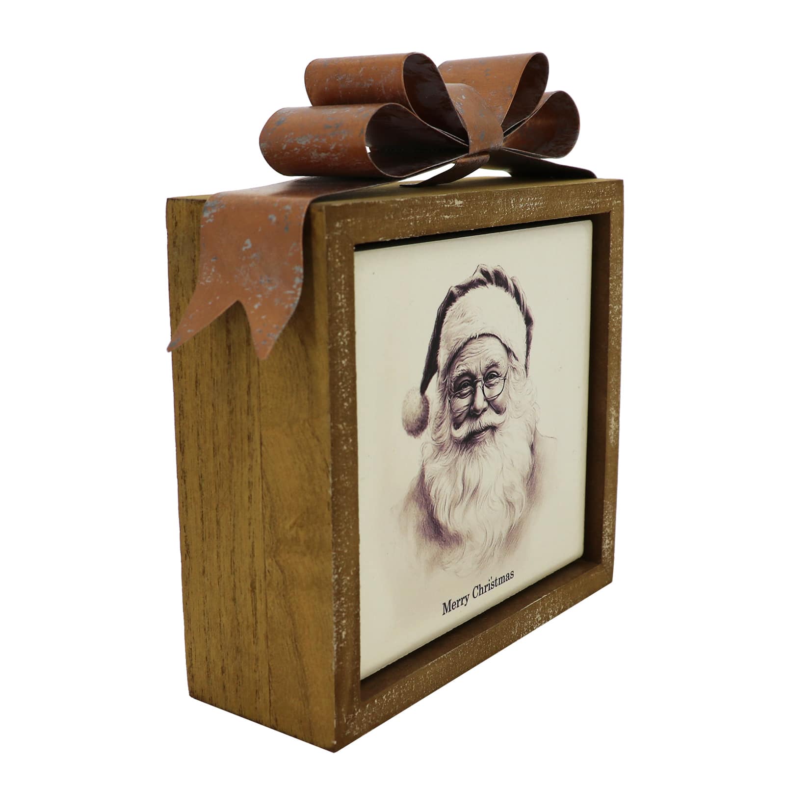 6.5&#x22; Black &#x26; White Santa Tabletop D&#xE9;cor by Ashland&#xAE;