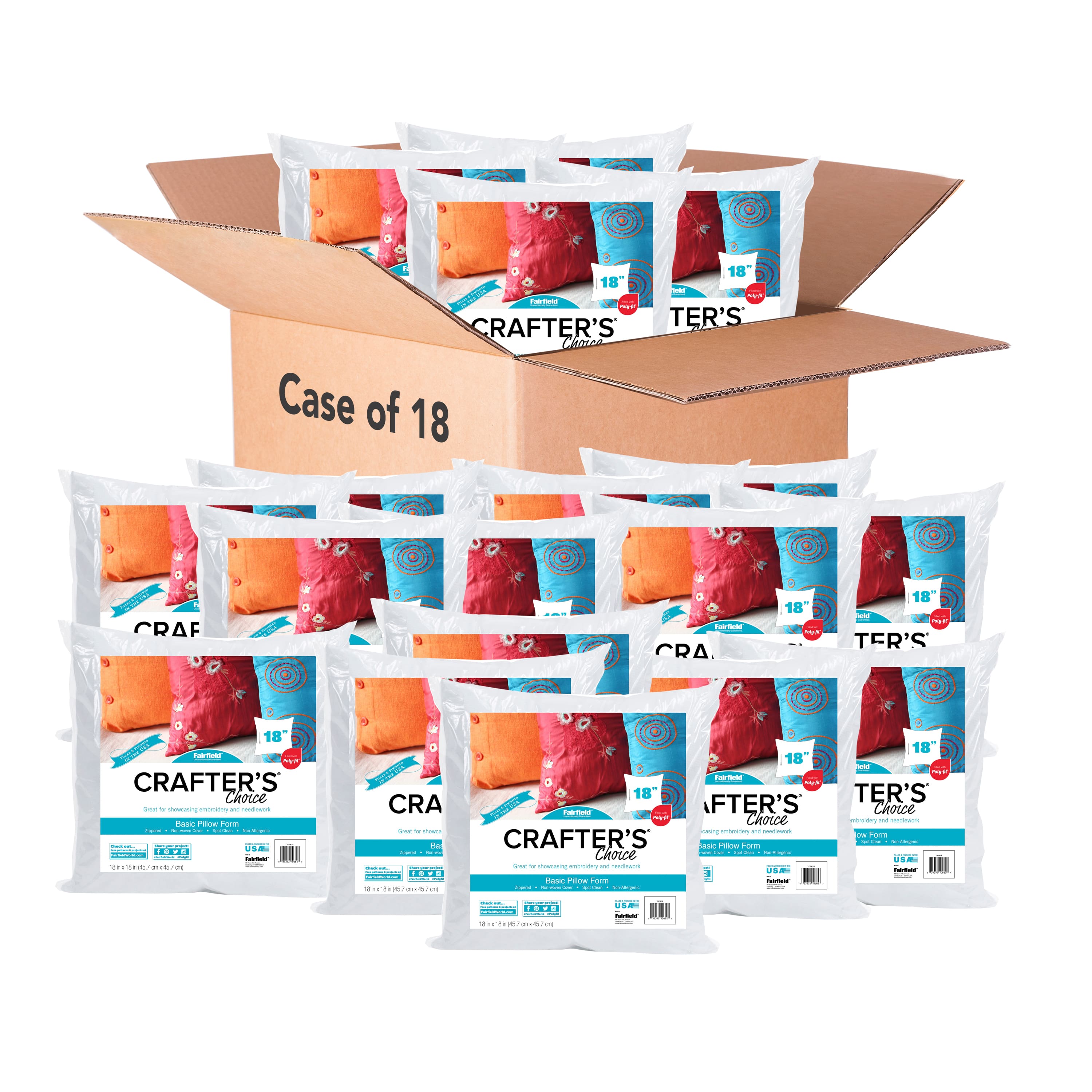 Crafter's Choice® 18ct. Pillow Insert, 18'' x 18''