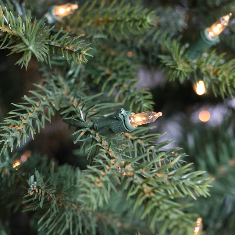 7.5ft. Pre-Lit Natural Fir Artificial Christmas Tree, Clear Lights