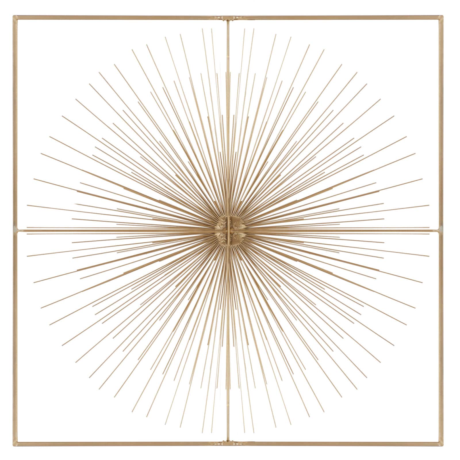 CosmoLiving by Cosmopolitan Gold Iron Modern Wall Décor