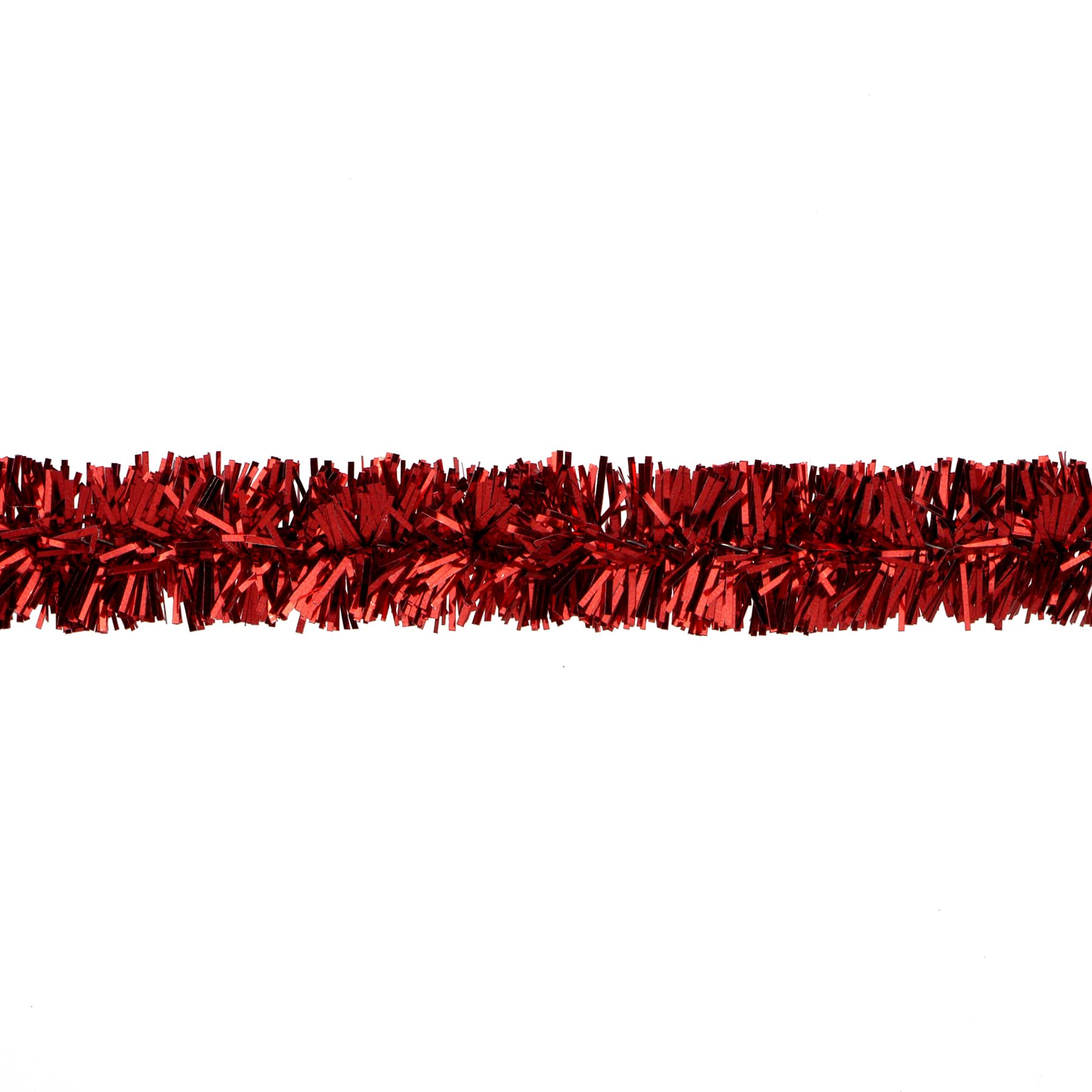 5/8&#x22; x 30ft. Red Tinsel Wired Trim Ribbon by Celebrate It&#xAE;