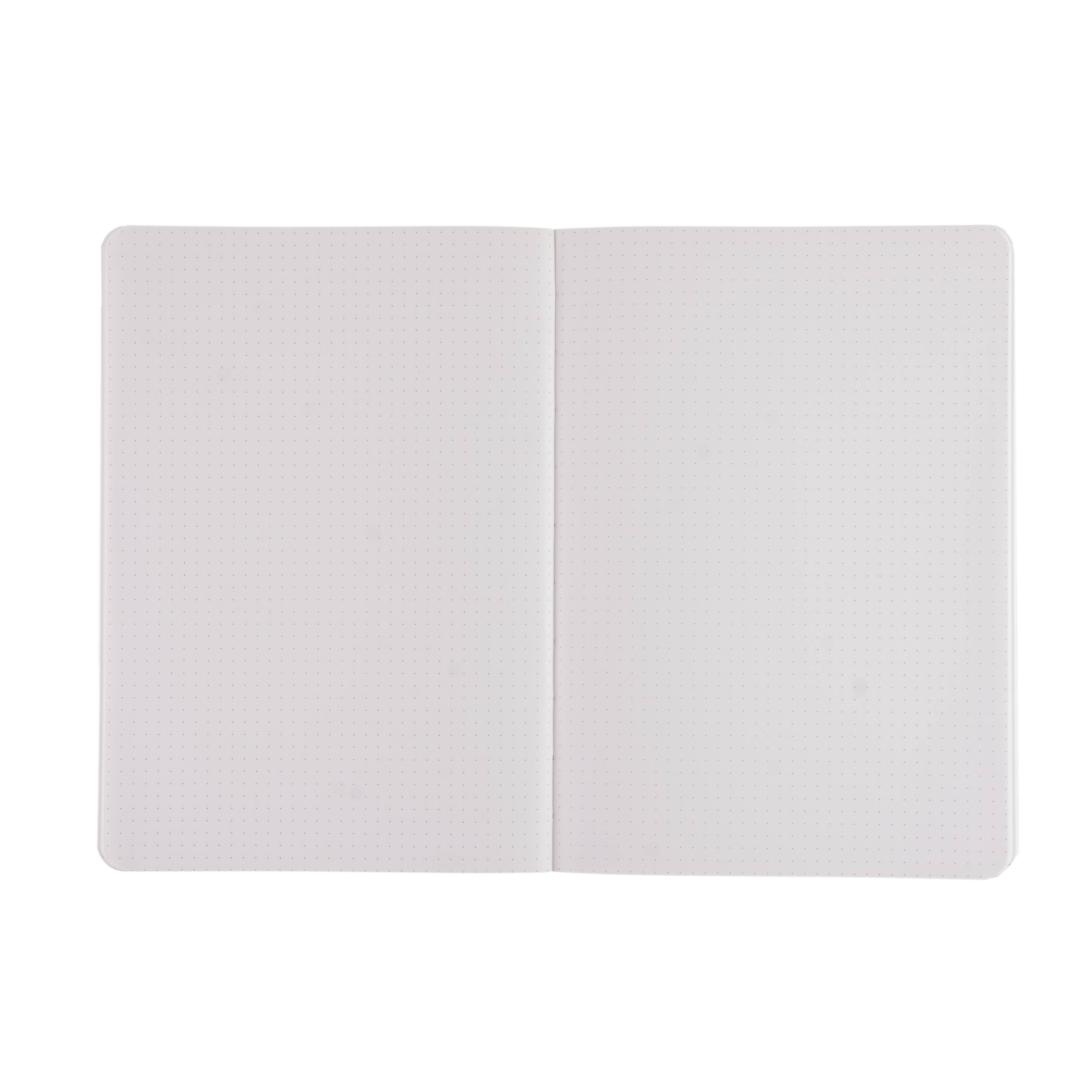 Fabriano® EcoQua Plus A5 Dotted Red Fabric-Bound Notebook