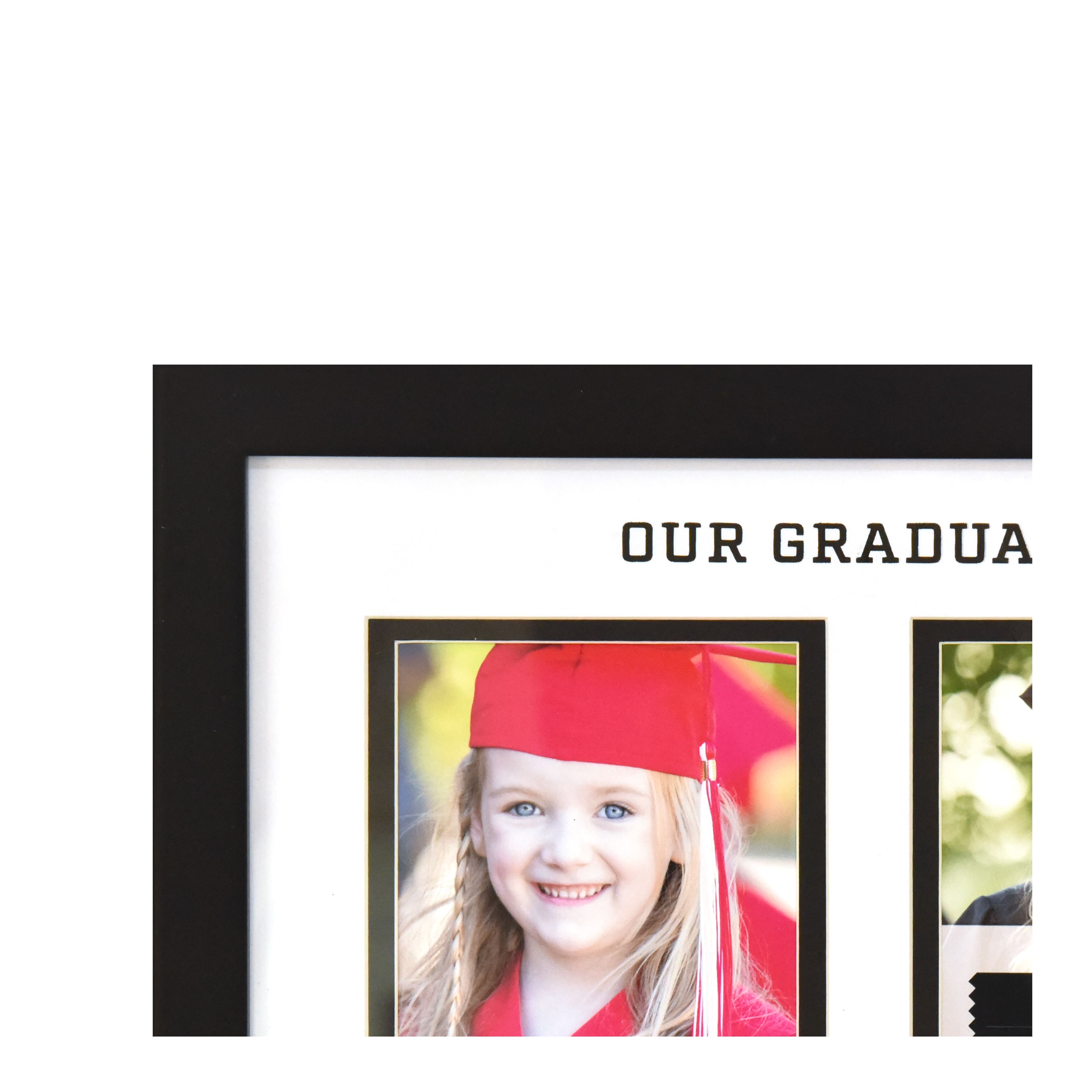 2 Opening Graduation&#x2122; 4&#x22; x 6&#x22; Black Then &#x26; Now Frame with Mat by Studio D&#xE9;cor&#xAE;