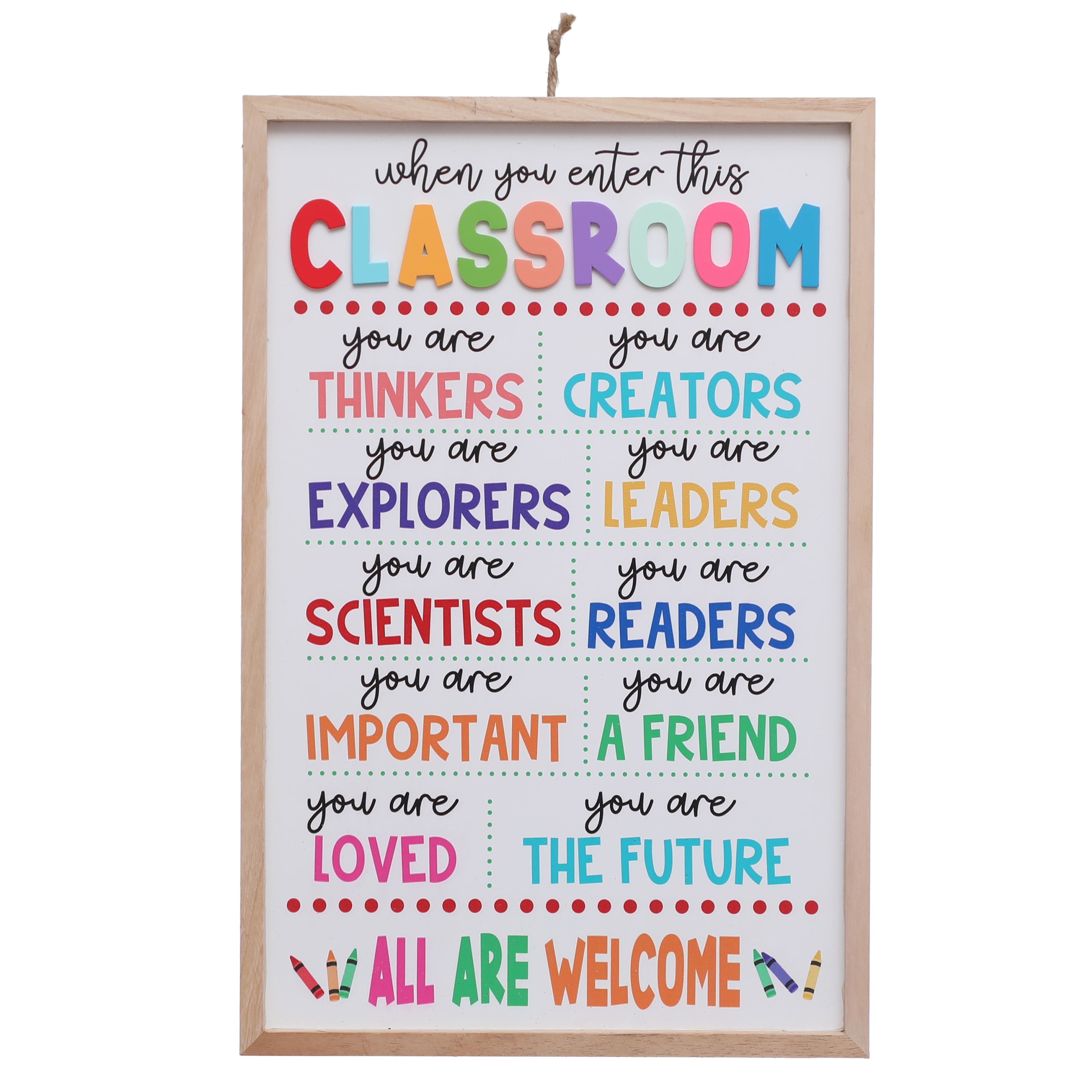 Class Rules! When You Enter this Classroom Wall Sign by B2C&#x2122;