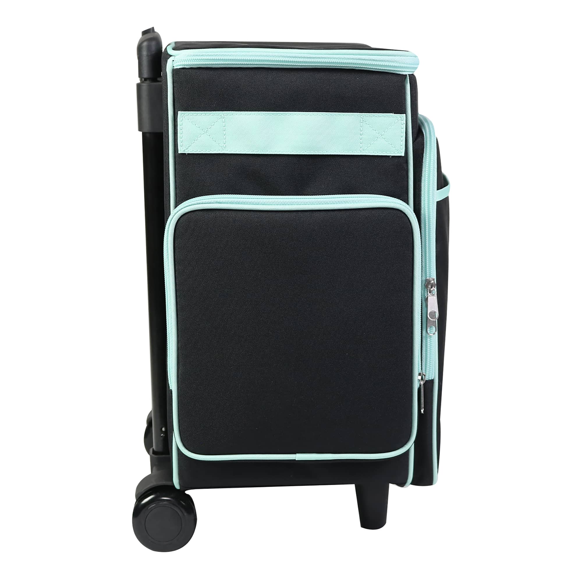 Everything Mary Black u0026 Teal Rolling Craft Bag | Michaels