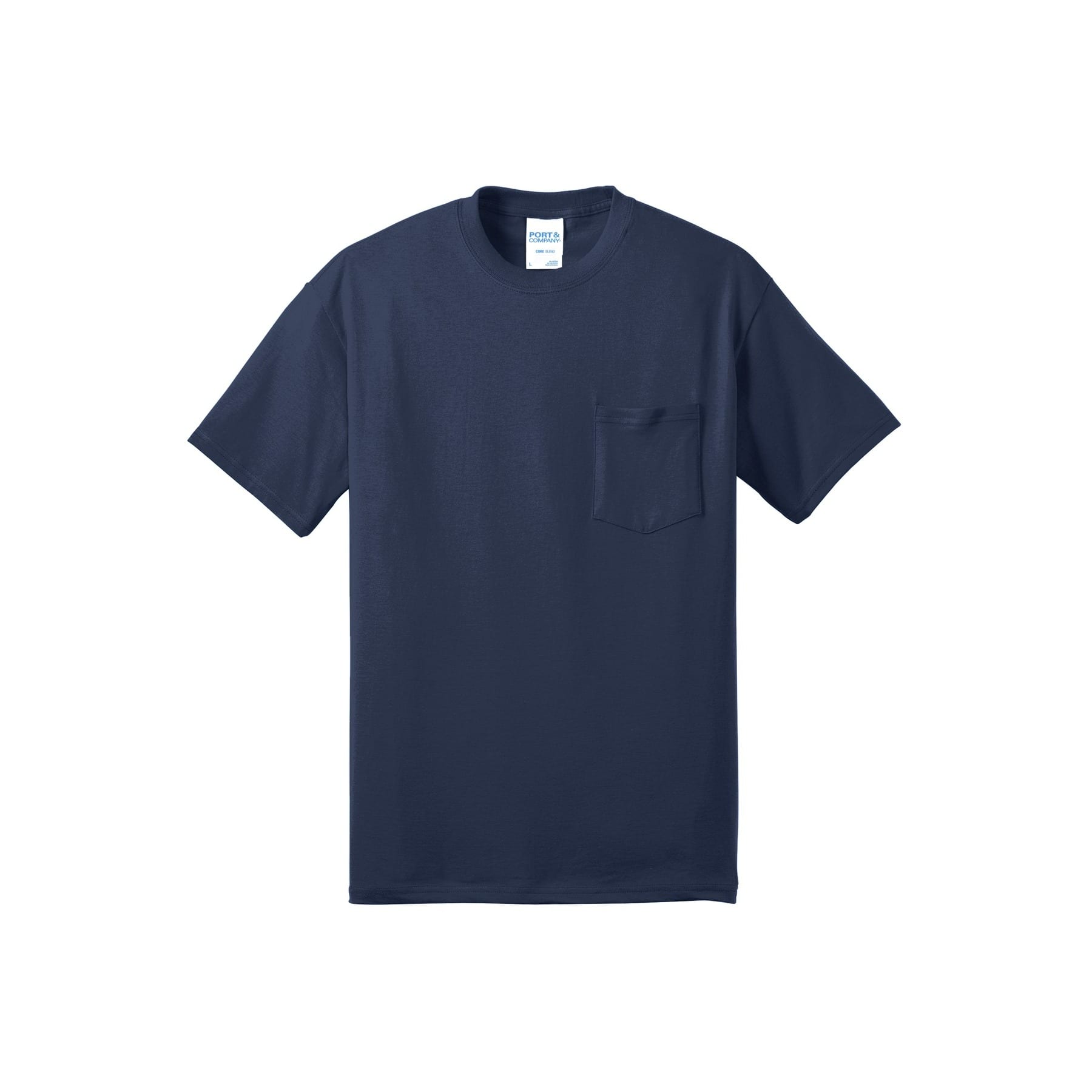 Port & Company® Core Blend Pocket Adult Tall Tee in Navy Blue | X-Large Tall | Michaels®