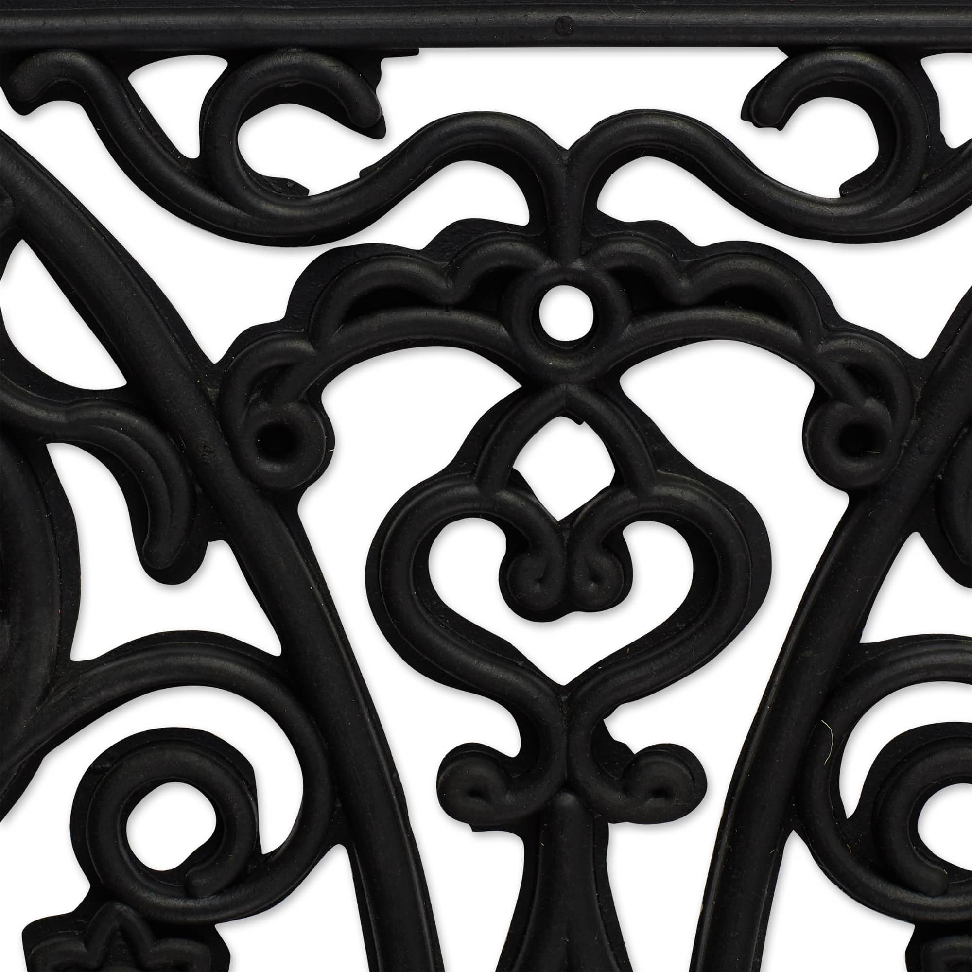 DII® Welcome Scroll Half Moon Rubber Doormat