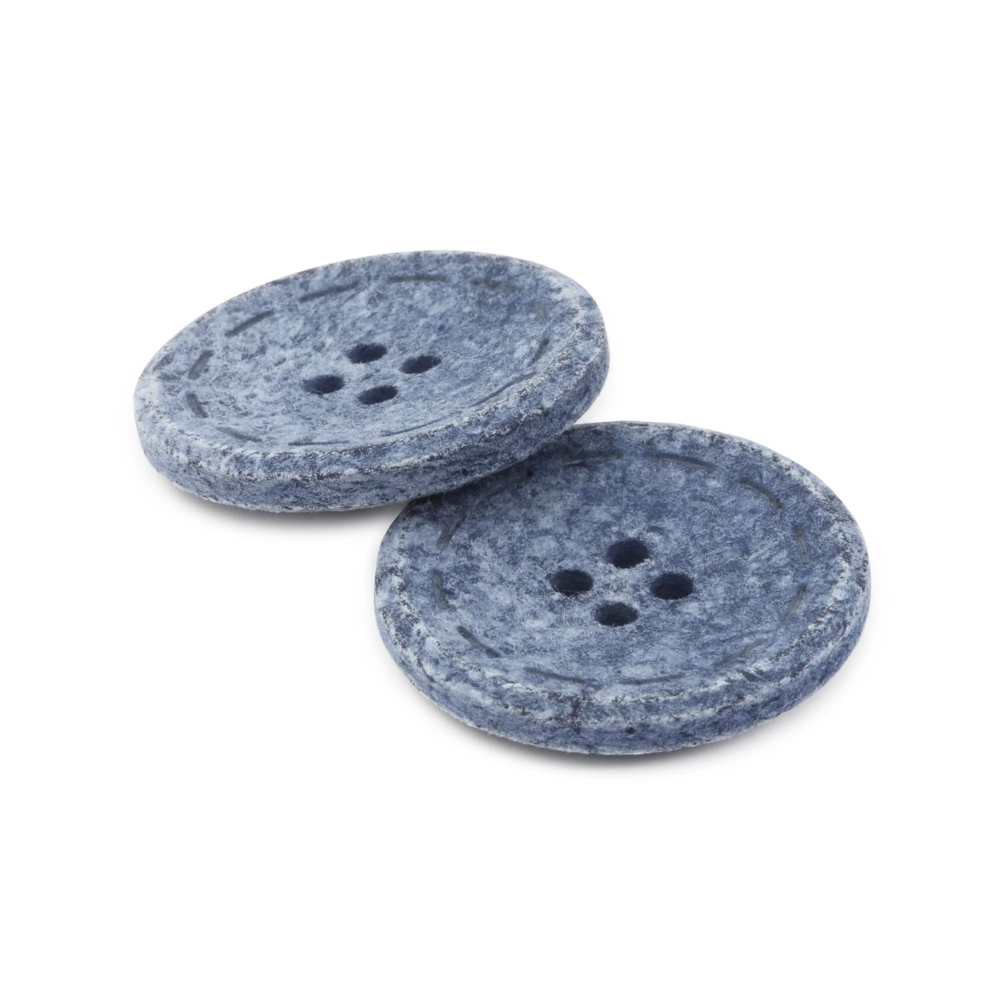 Dritz&#xAE; 25mm Recycled Cotton Round Stitch Button, 6ct.