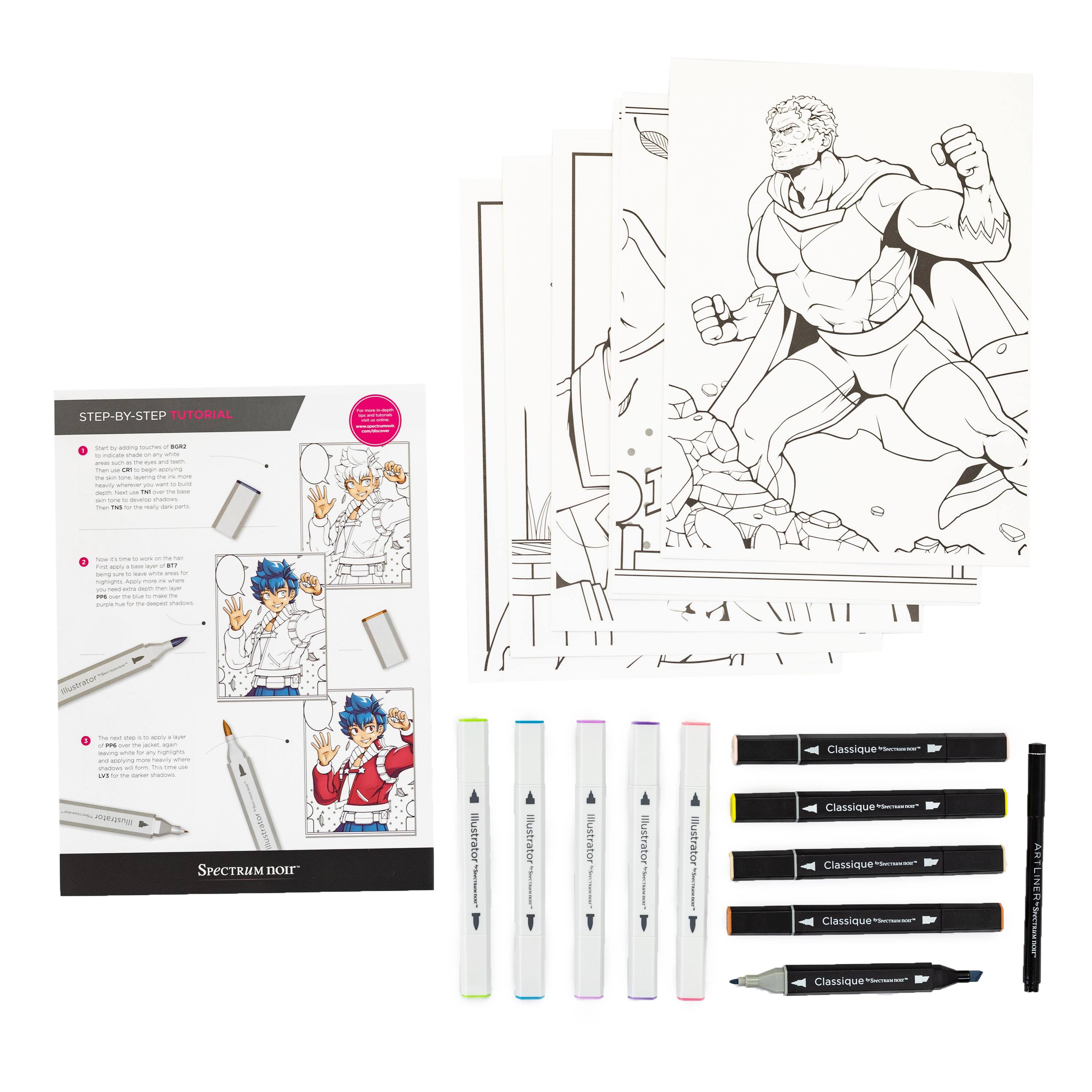 Spectrum Noir Pro Colour Manga & Comic Heroes Kit | Michaels