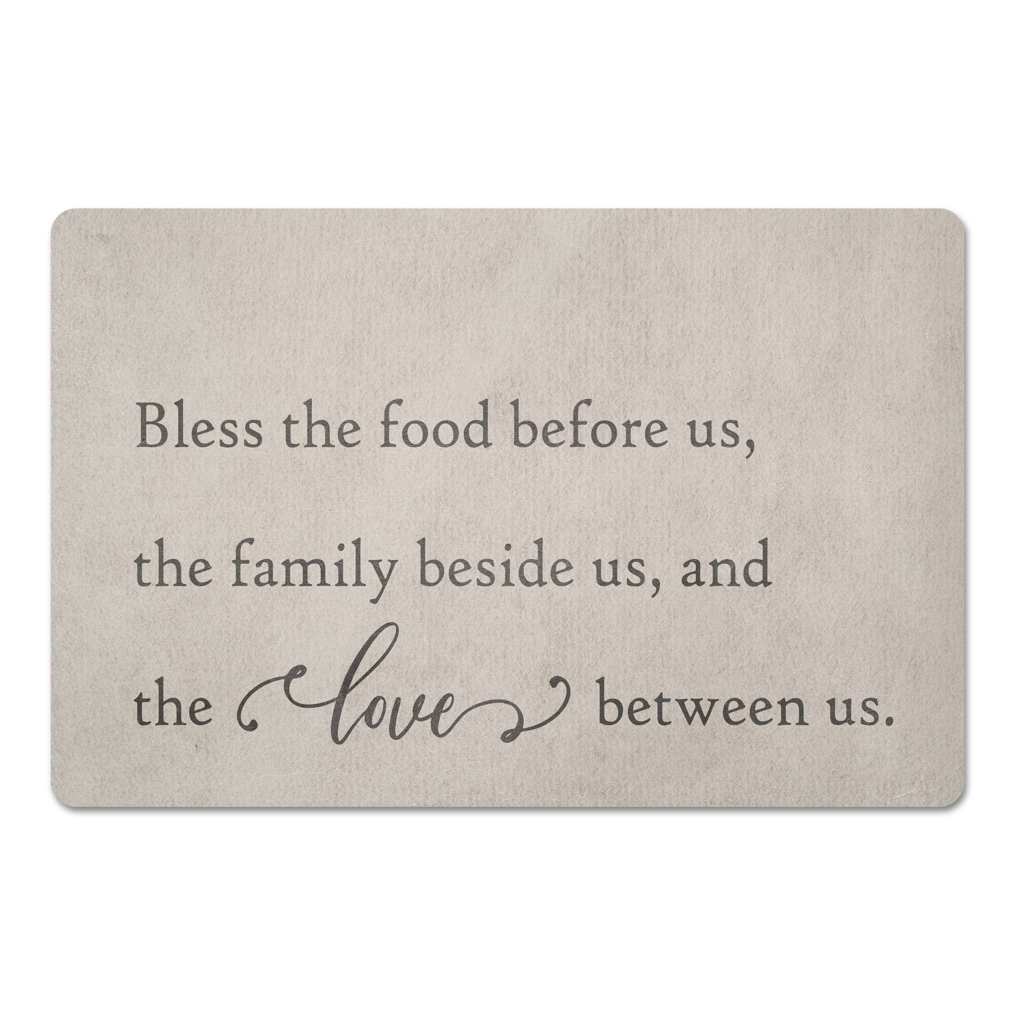 Bless the Food Before Us 27" x 18" Floor Mat