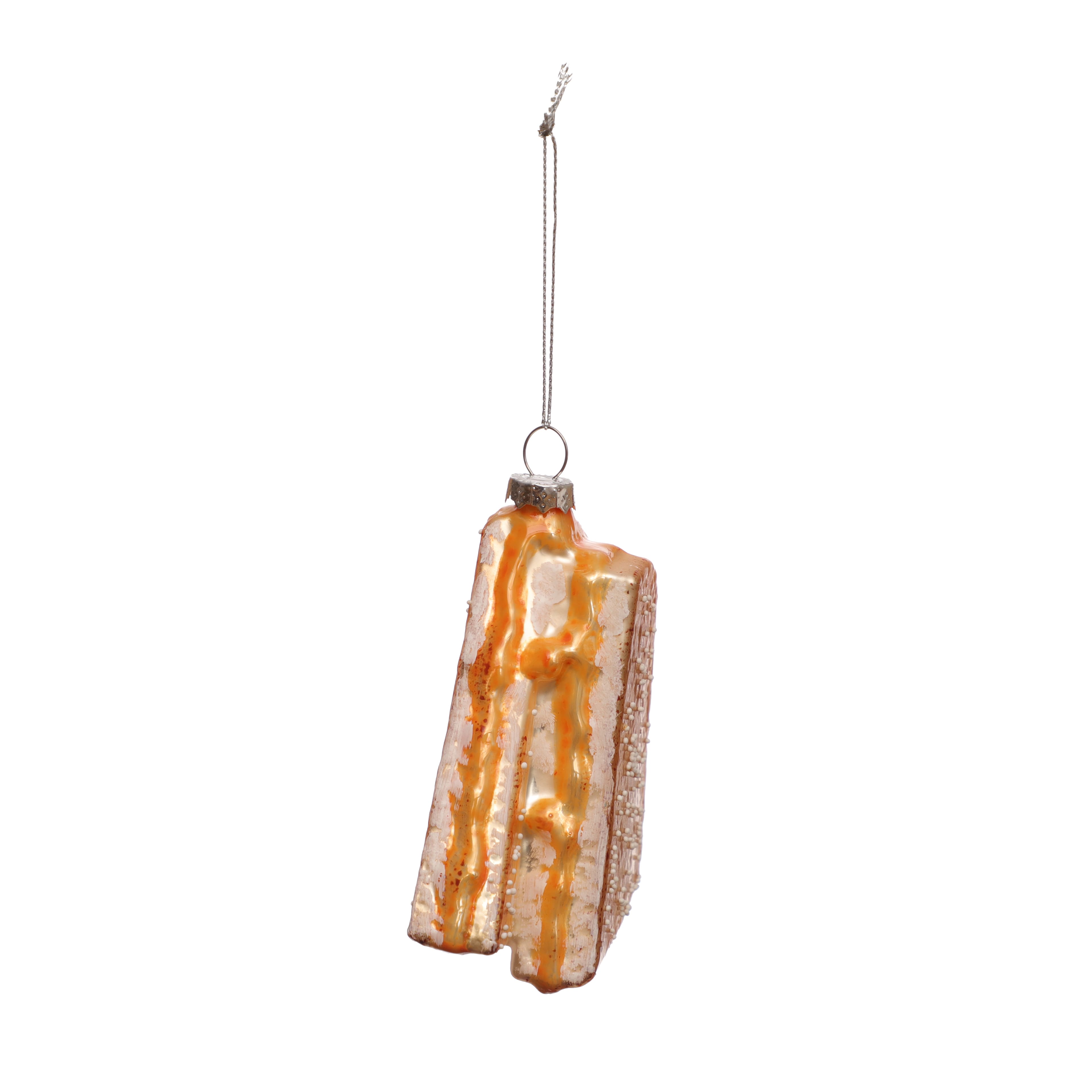 4.75&#x22; Grilled Cheese Glass Ornament by Ashland&#xAE;