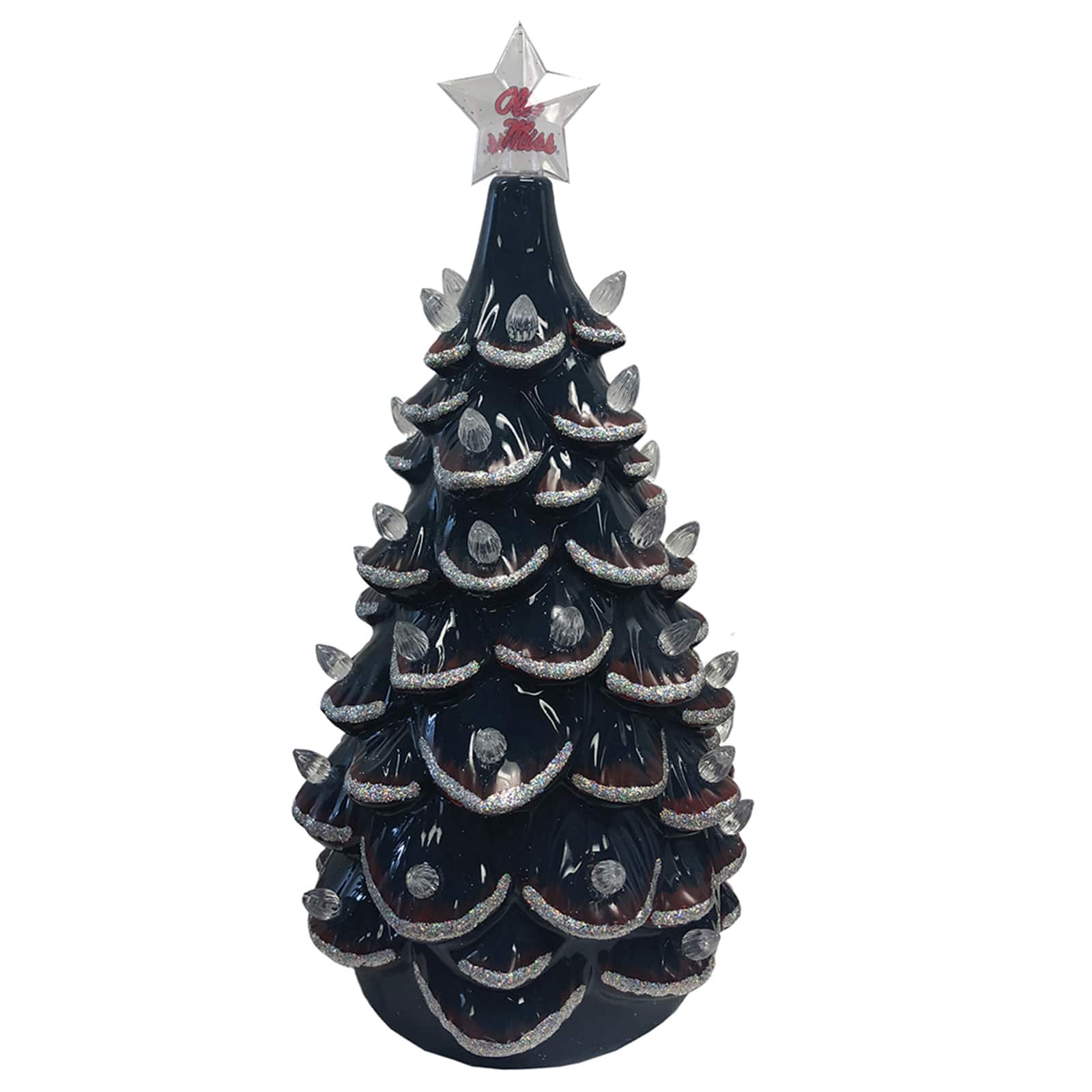 Santa&#x27;s Workshop 14&#x22; NCAA College Team Ceramic LED Christmas Tree
