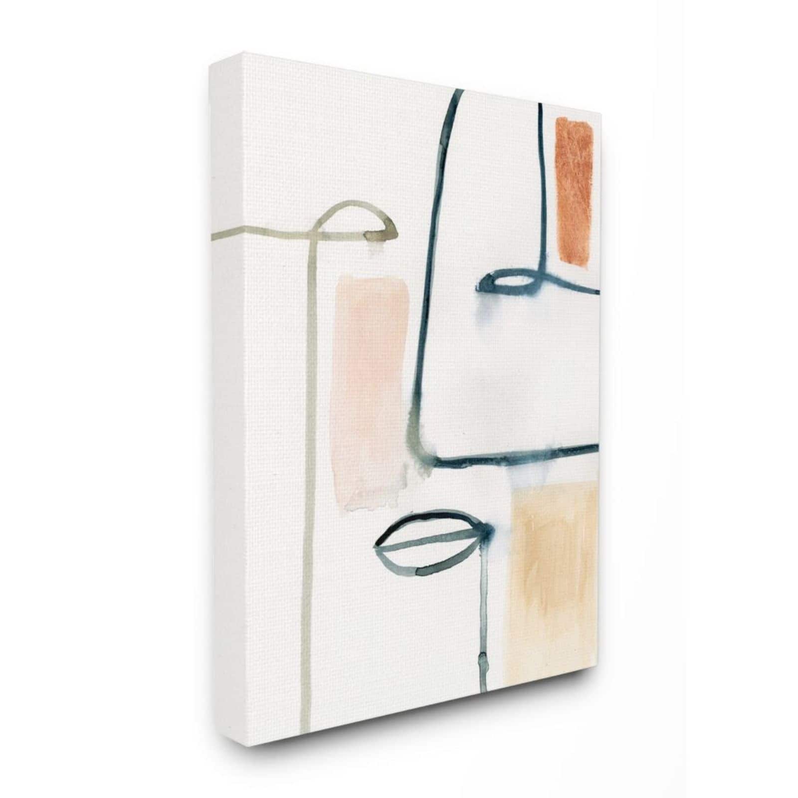 Stupell Industries Abstract Color Block Face Wall Accent