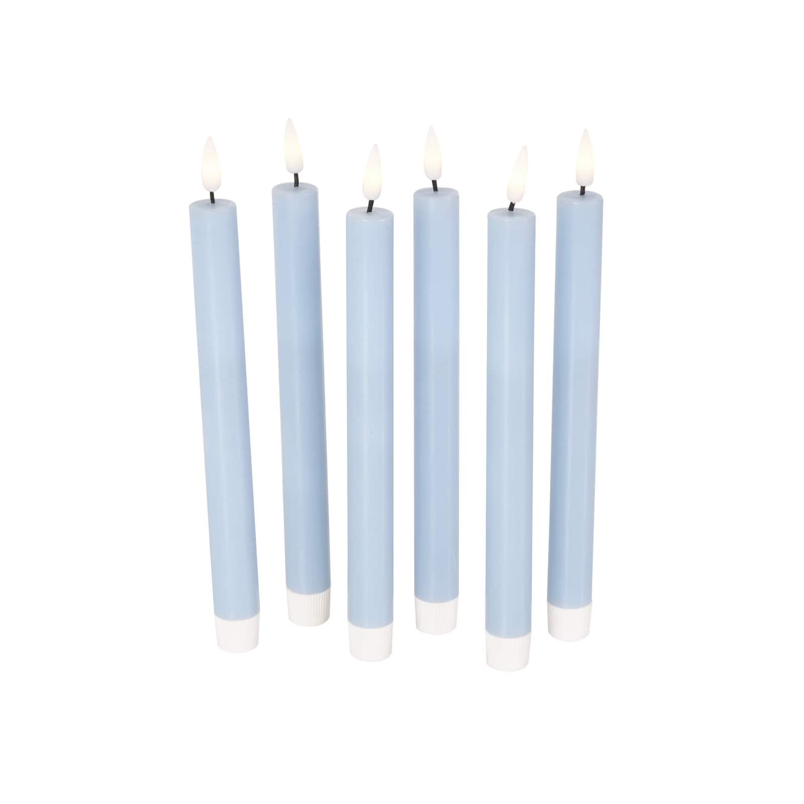 10&#x22; Flameless Wax Candles with Remote Control, 6ct.