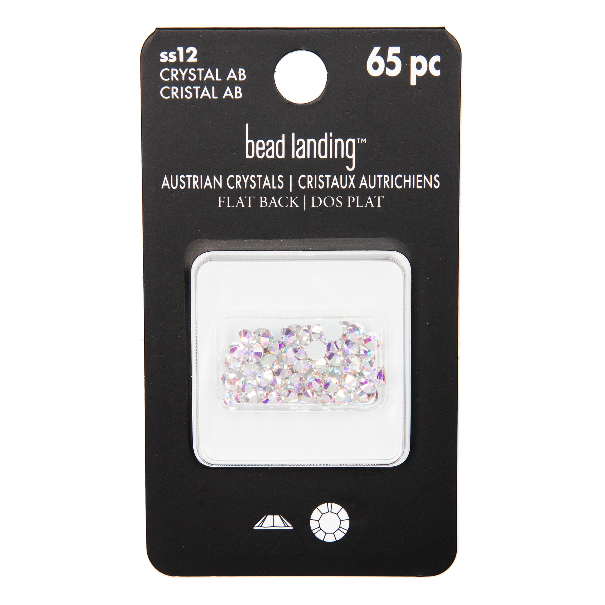 SS12 Round Flatback Austrian Crystals by Bead Landing&#x2122;, 65ct.