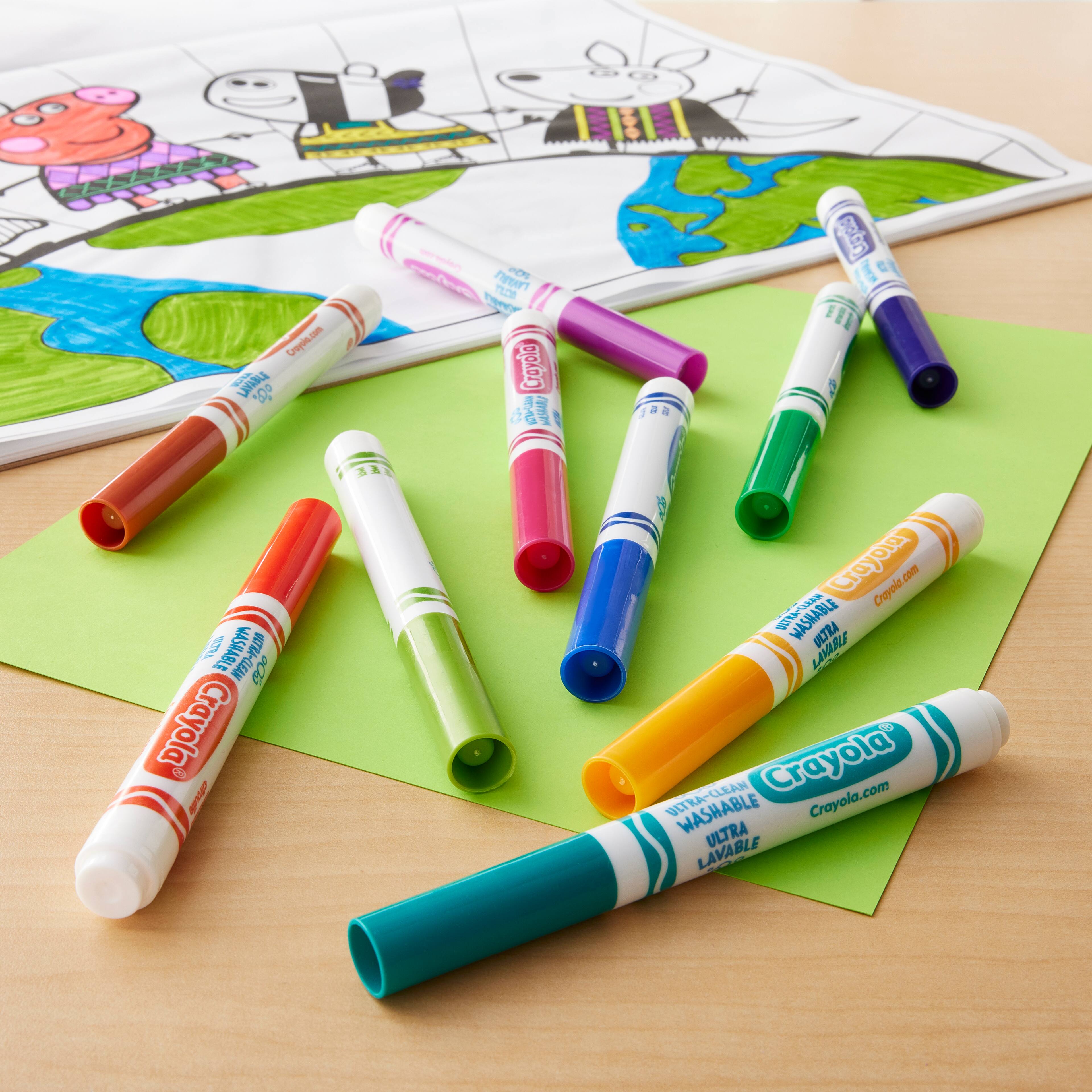 Crayola® Ultra-Clean™ Bold Colours Broad Line Washable Markers