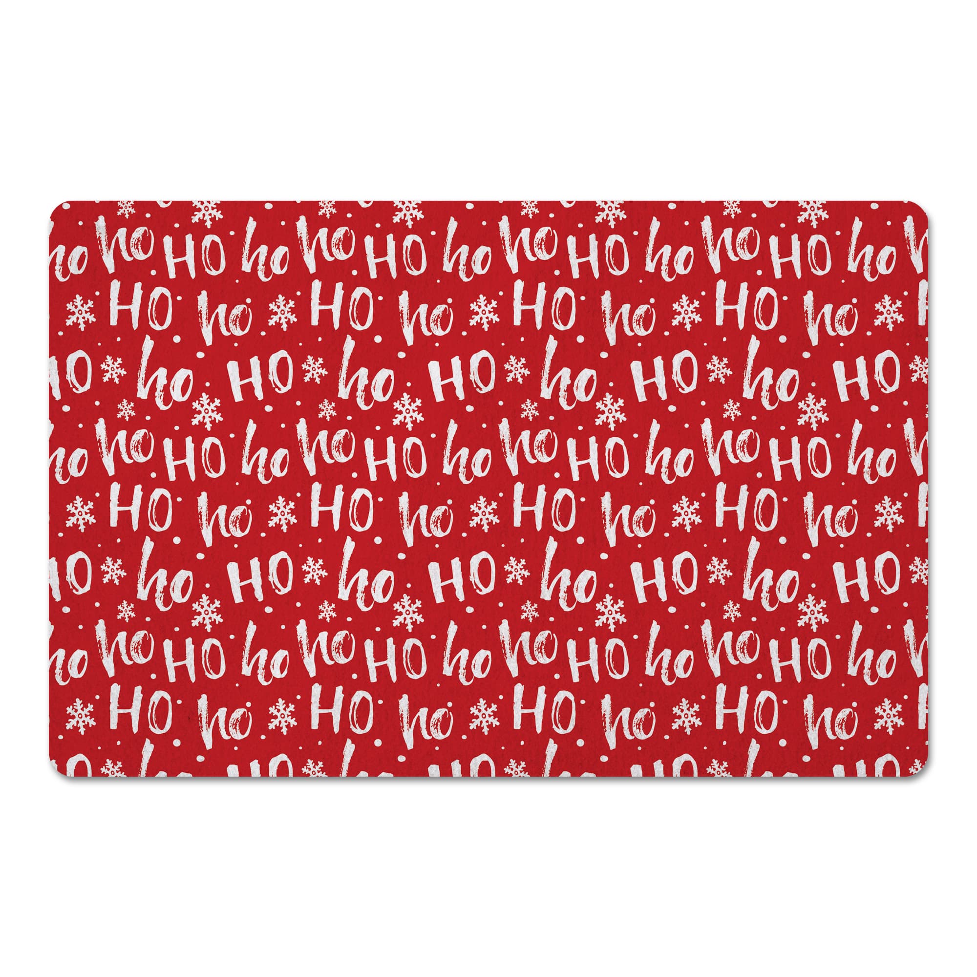 Ho Ho Ho Pattern Floor Mat
