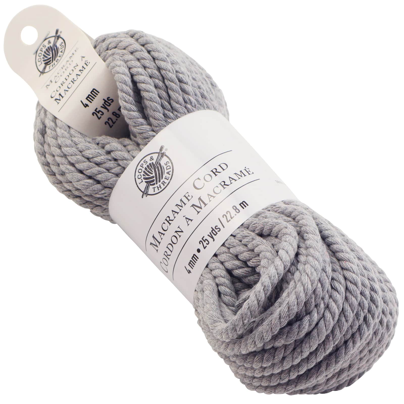 12 Pack: Macramé Cotton Cord by Loops & Threads®, 50ft.