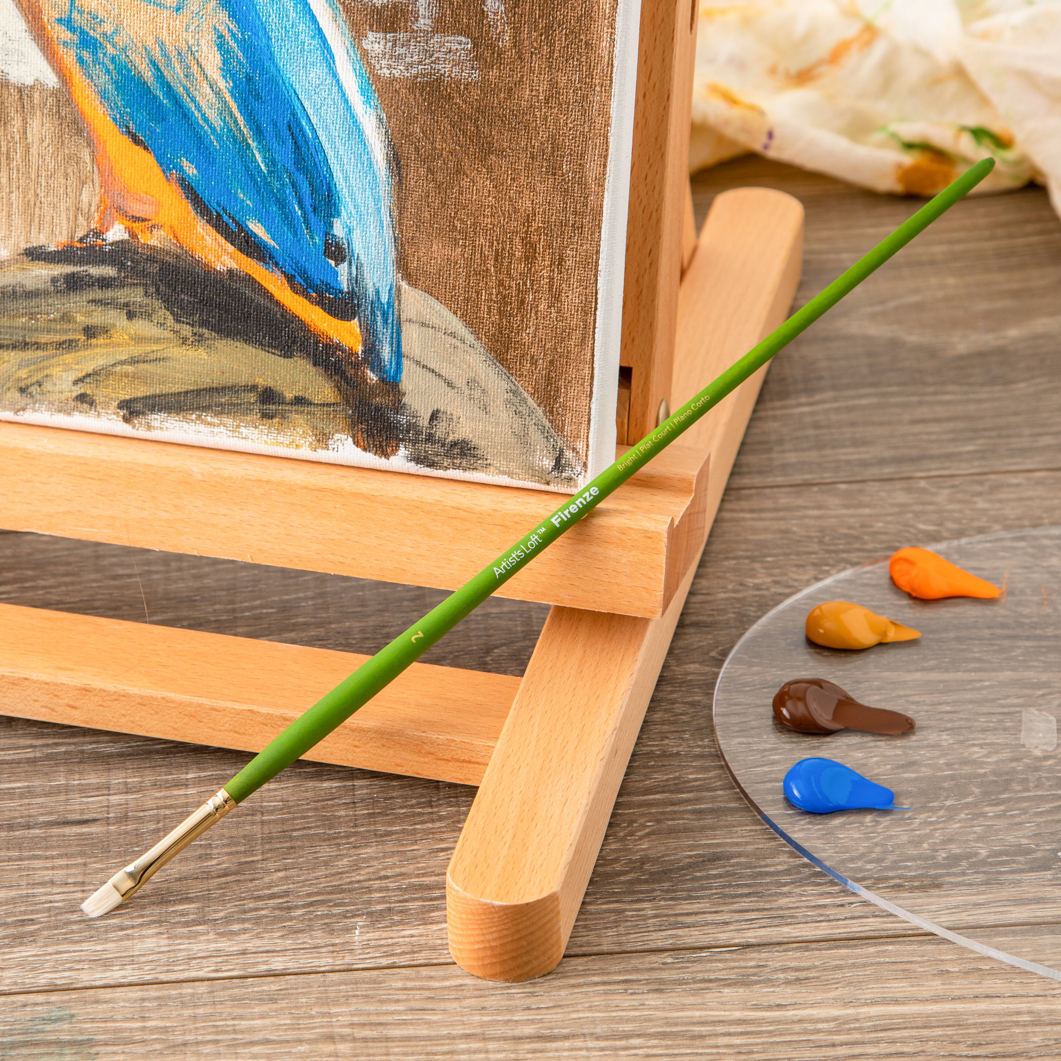 12 Pack: Firenze Long Handle Bright Brush by Artist's Loft™