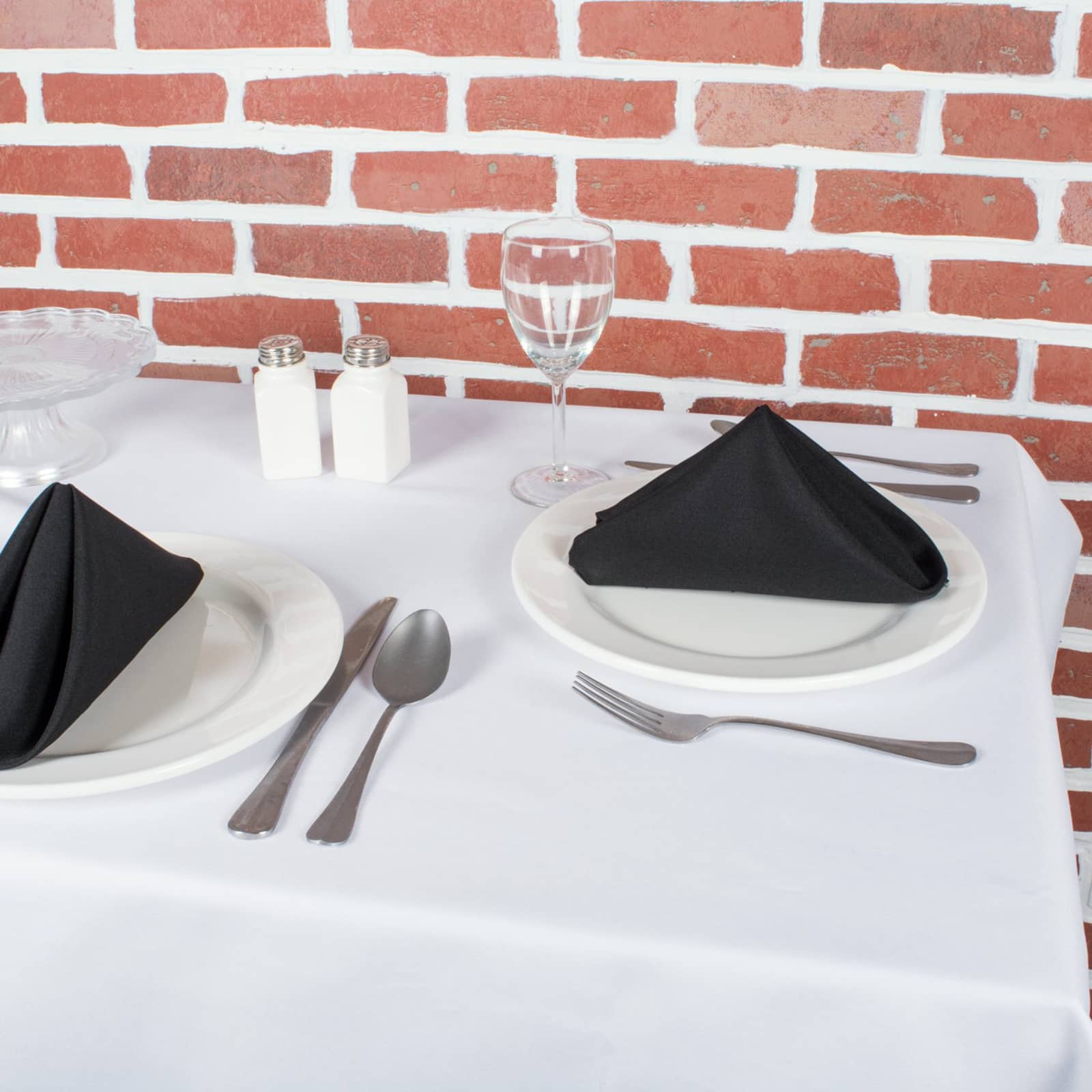 Black Commercial Quality 18&#x22; x 18&#x22; Napkin Set, 12ct.