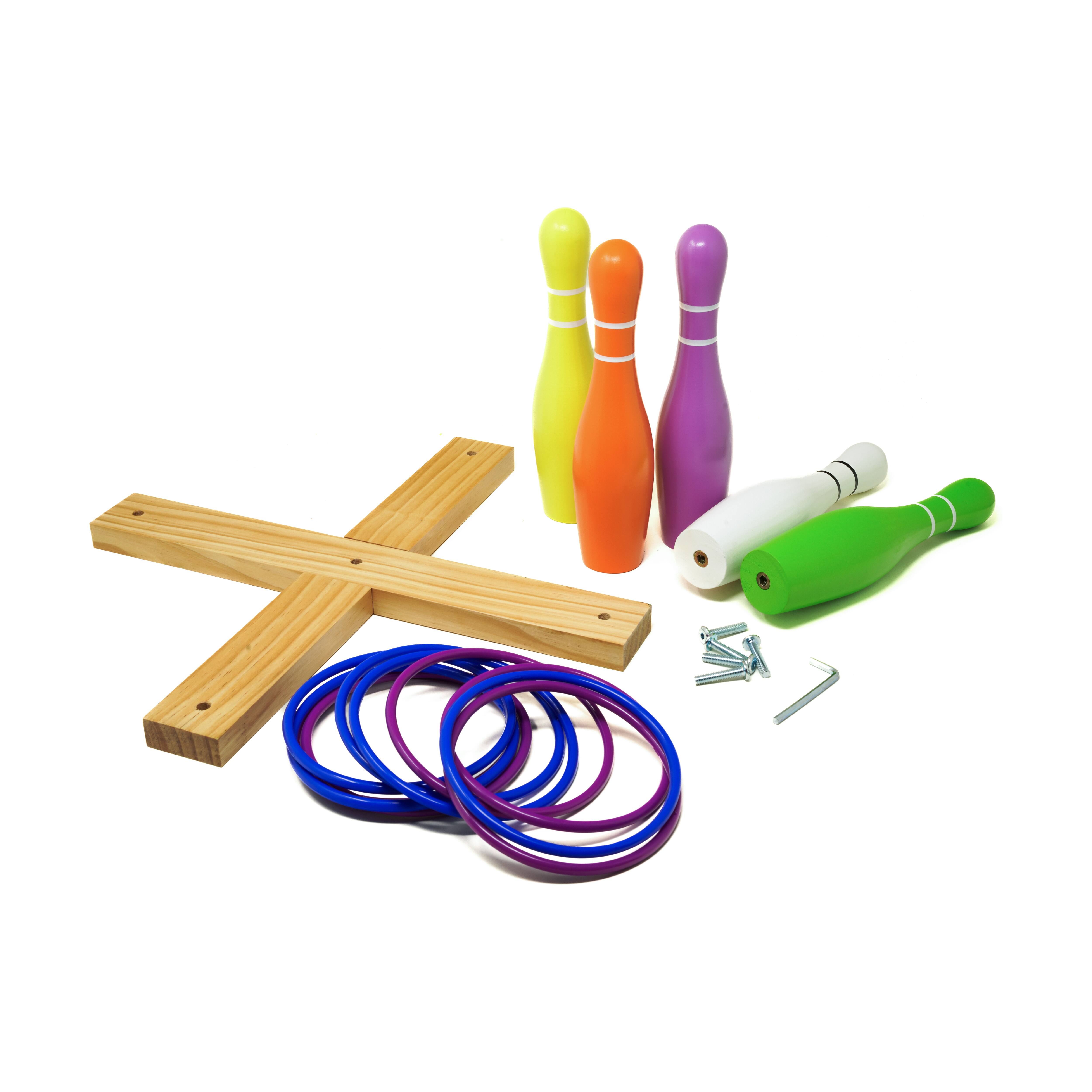 Lawn Bowling &#x26; Ring Toss Outdoor Game Set