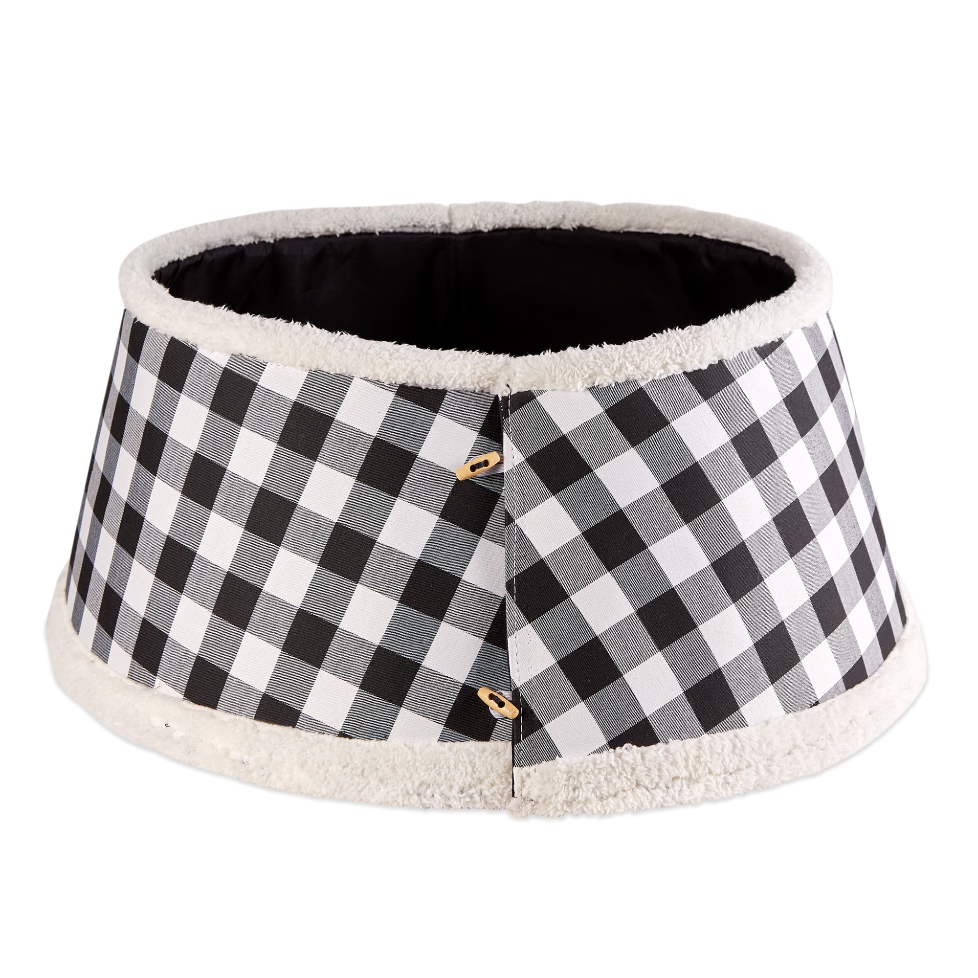 DII&#xAE; Black &#x26; White Buffalo Check Holiday Tree Collar