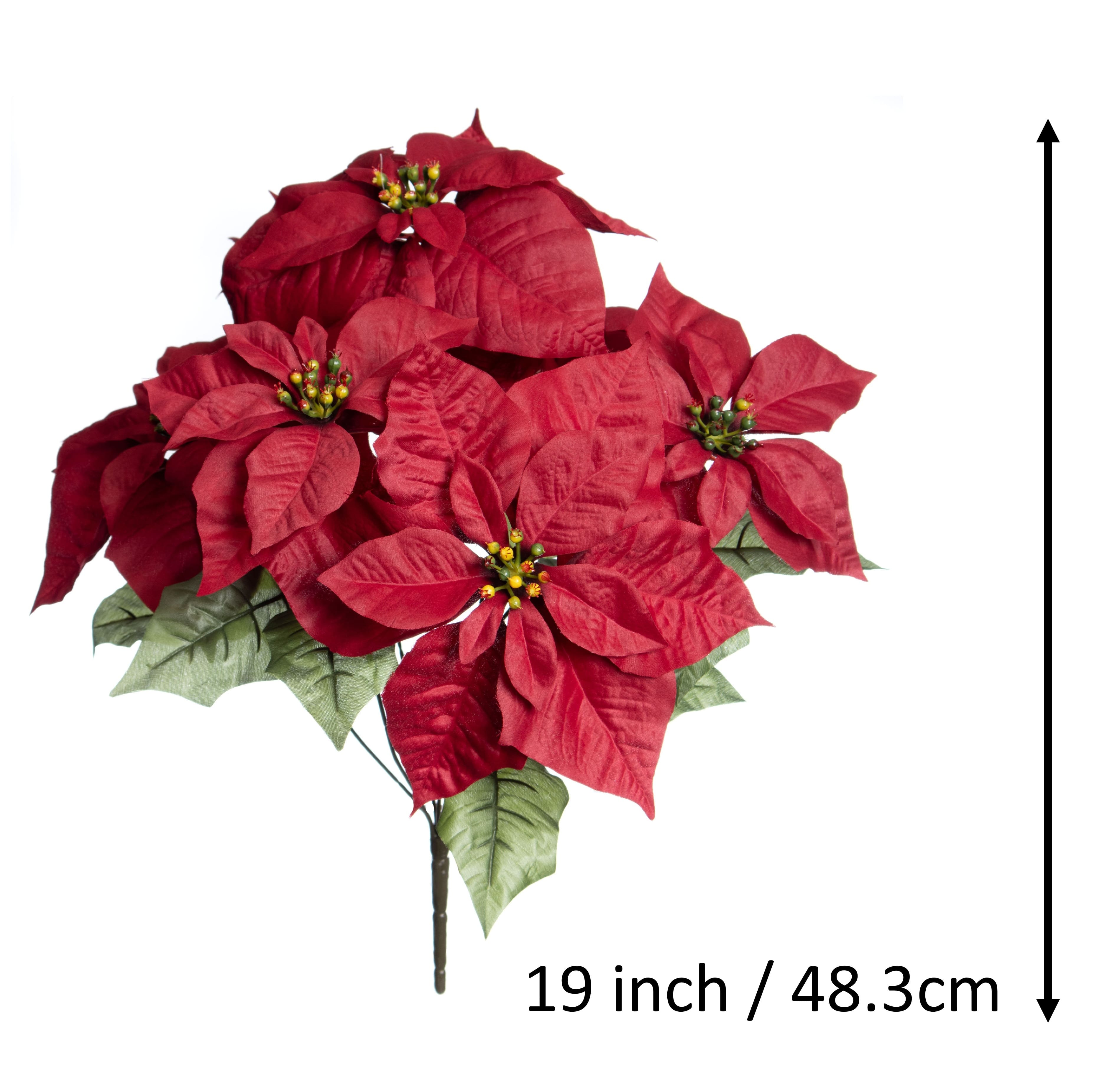18.5&#x22; Water Resistant Poinsettia Bush by Ashland&#xAE;