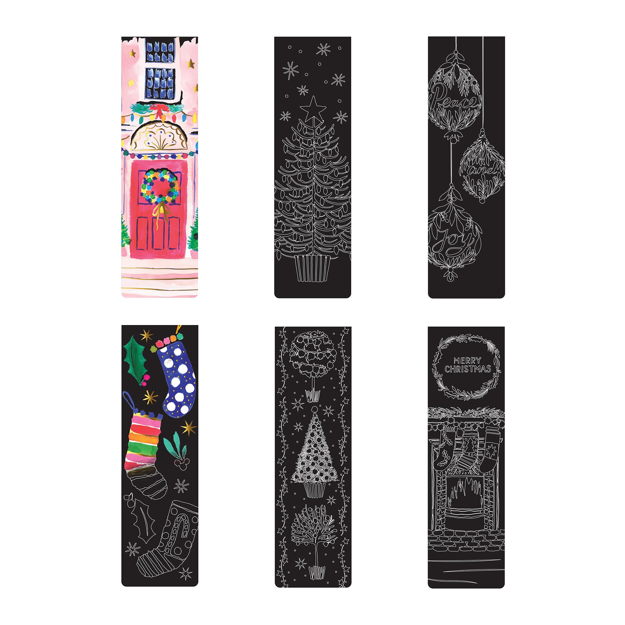 Brea Reese&#x2122; Bright Holiday Scratch Art Bookmarks