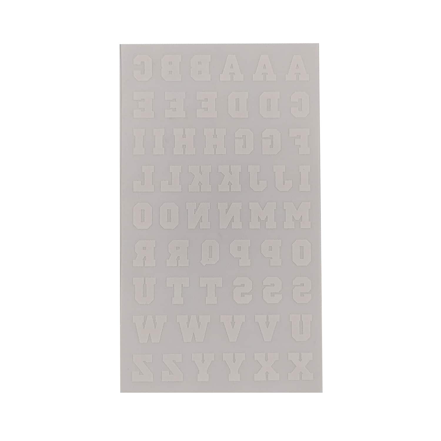 Dritz Iron-On Letters - 1 Block-White