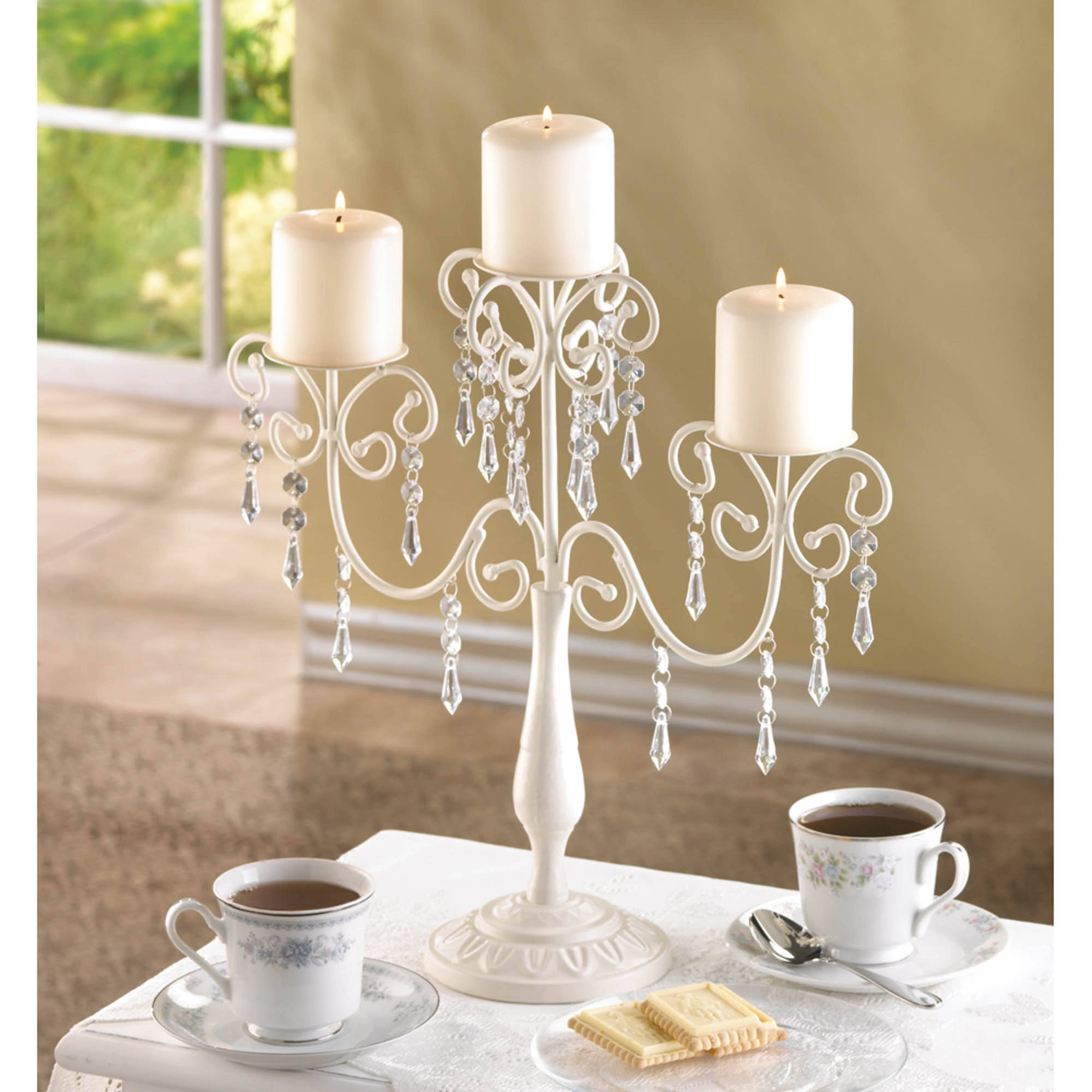 16.5&#x22; Ivory Elegance Candelabra