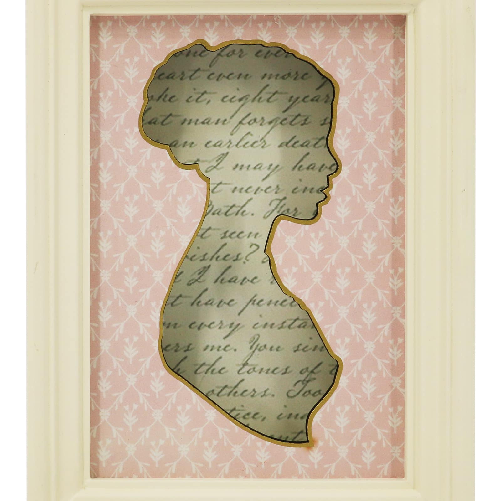 9&#x22; Female Silhouette Framed Block Tabletop D&#xE9;cor by Ashland&#xAE;