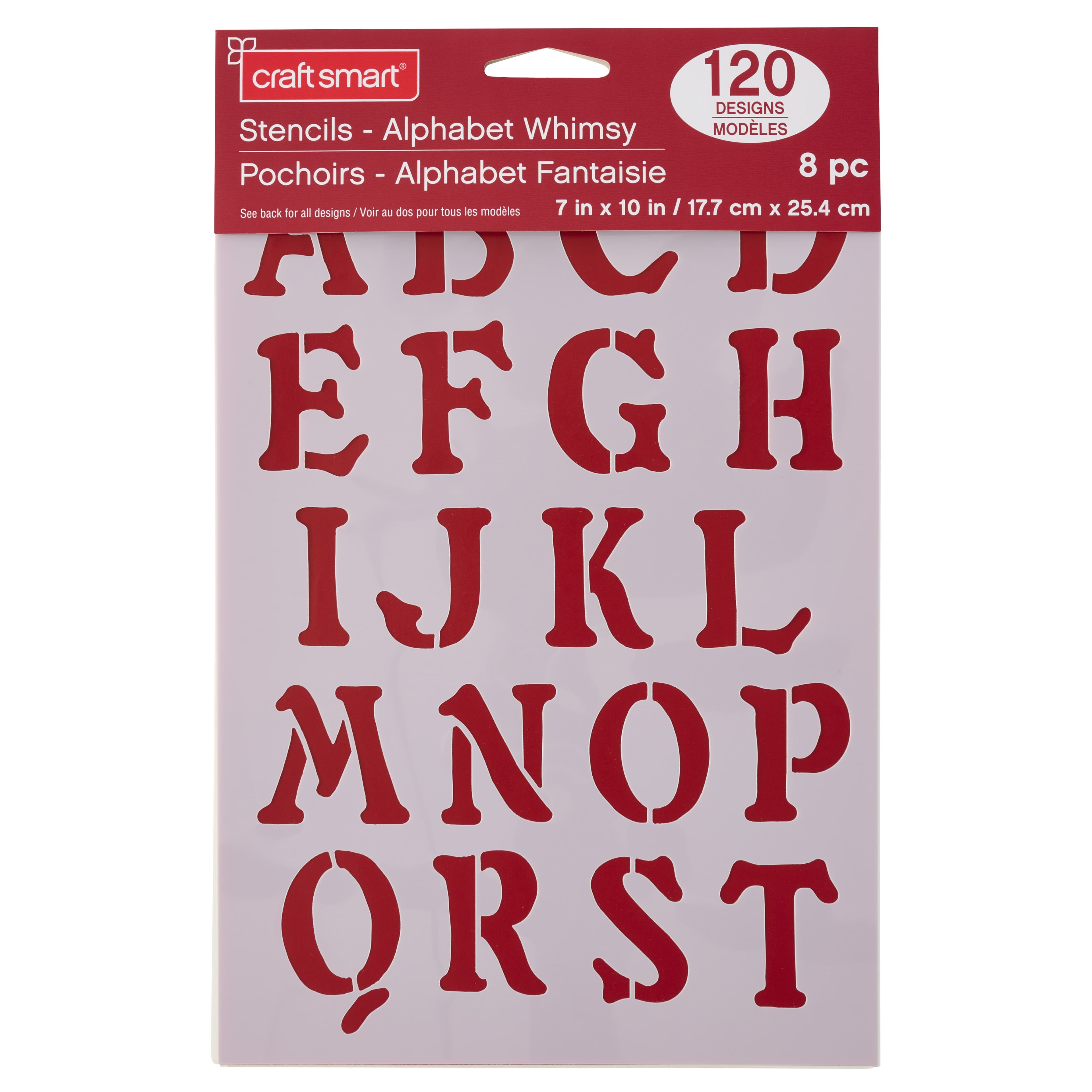 6 Pack: 1.5" Whimsy Alphabet Stencils by Craft Smart®