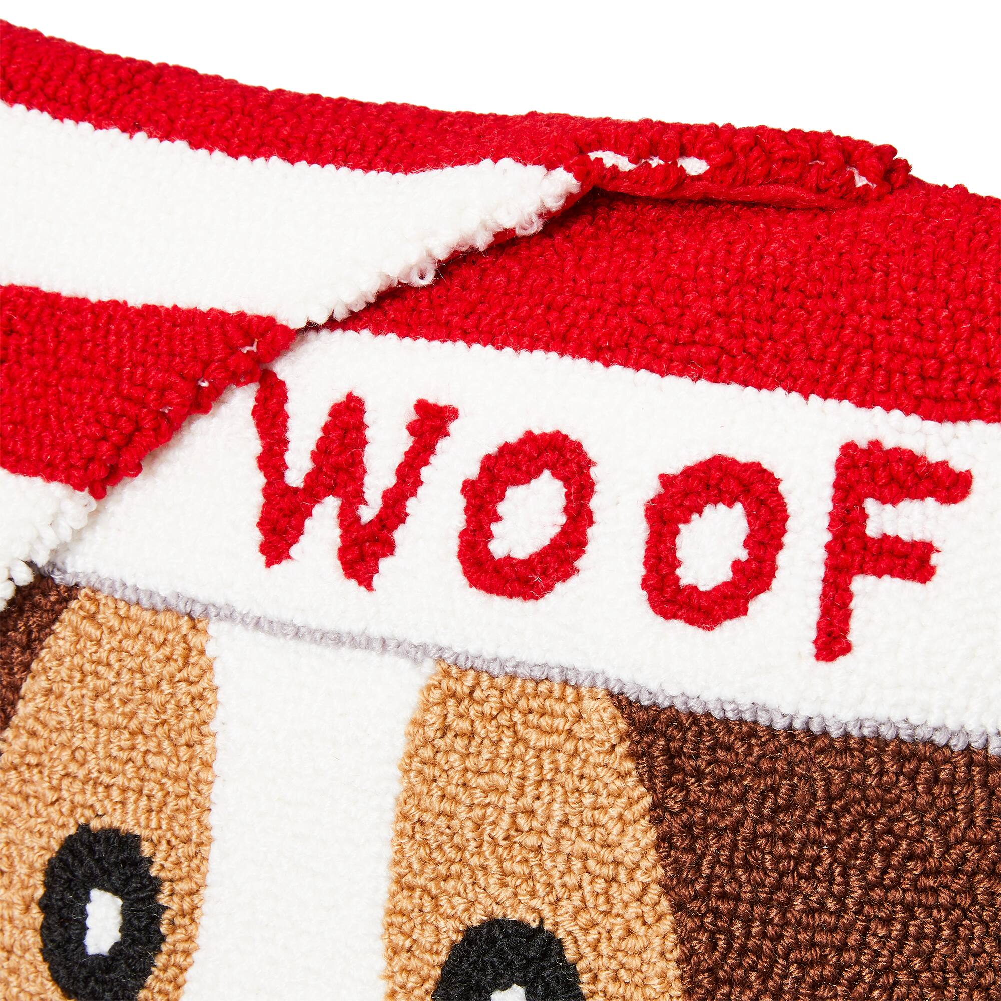 Glitzhome® Hooked 3D Woof Throw Pillow