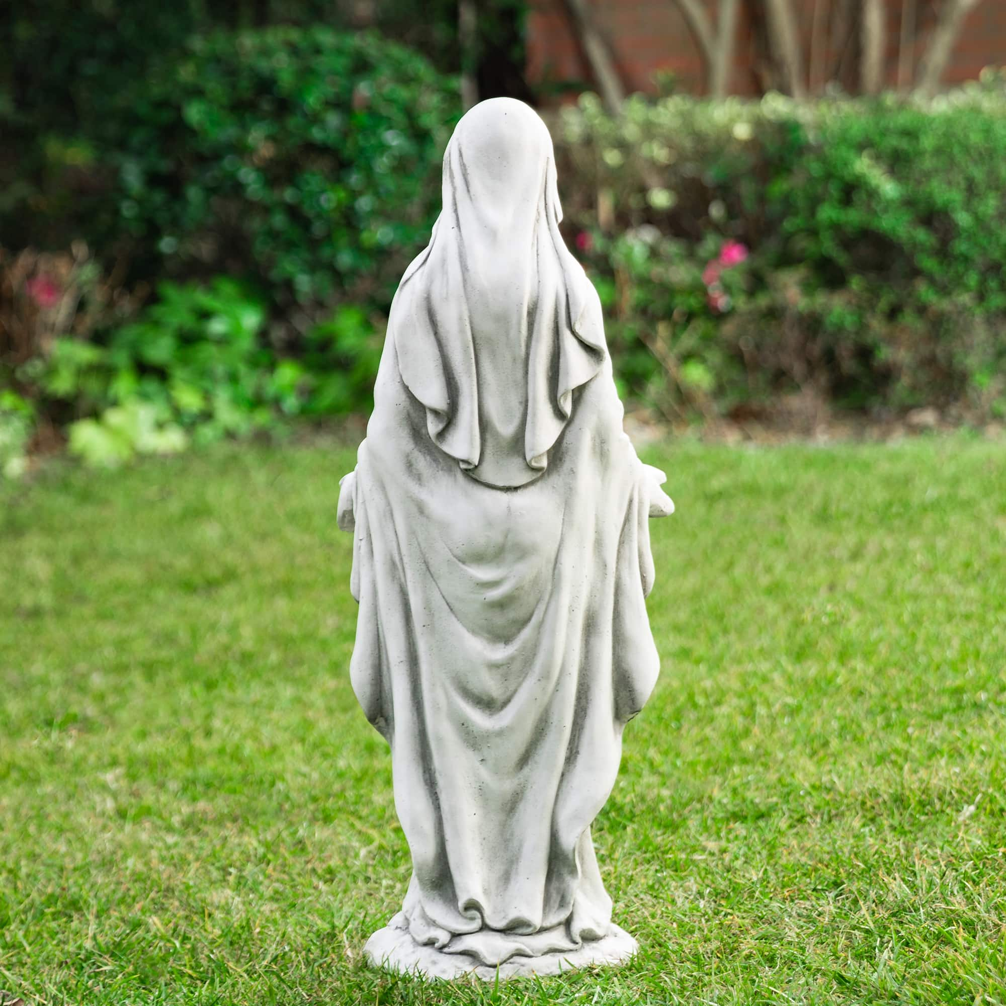 Glitzhome&#xAE; 30&#x22; Blessed Mother Mary Garden Statue