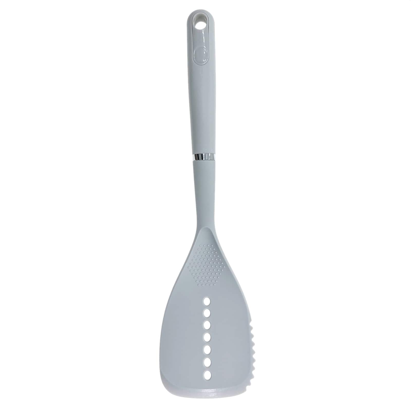 14&#x22; White Slotted Turner by Makery&#x2122;