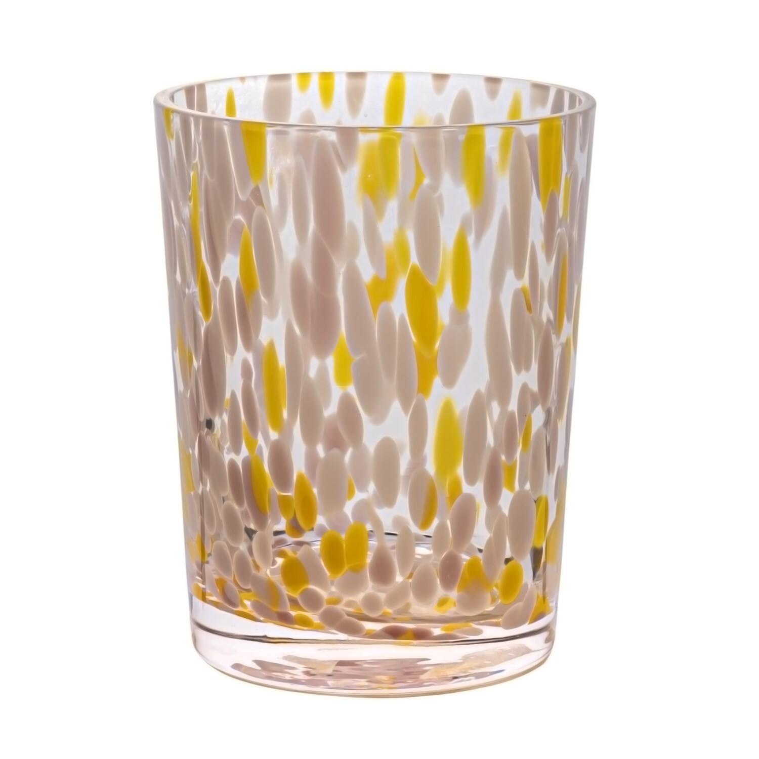 Hello Honey® Round Varied Multicolor Drinking Glass Set