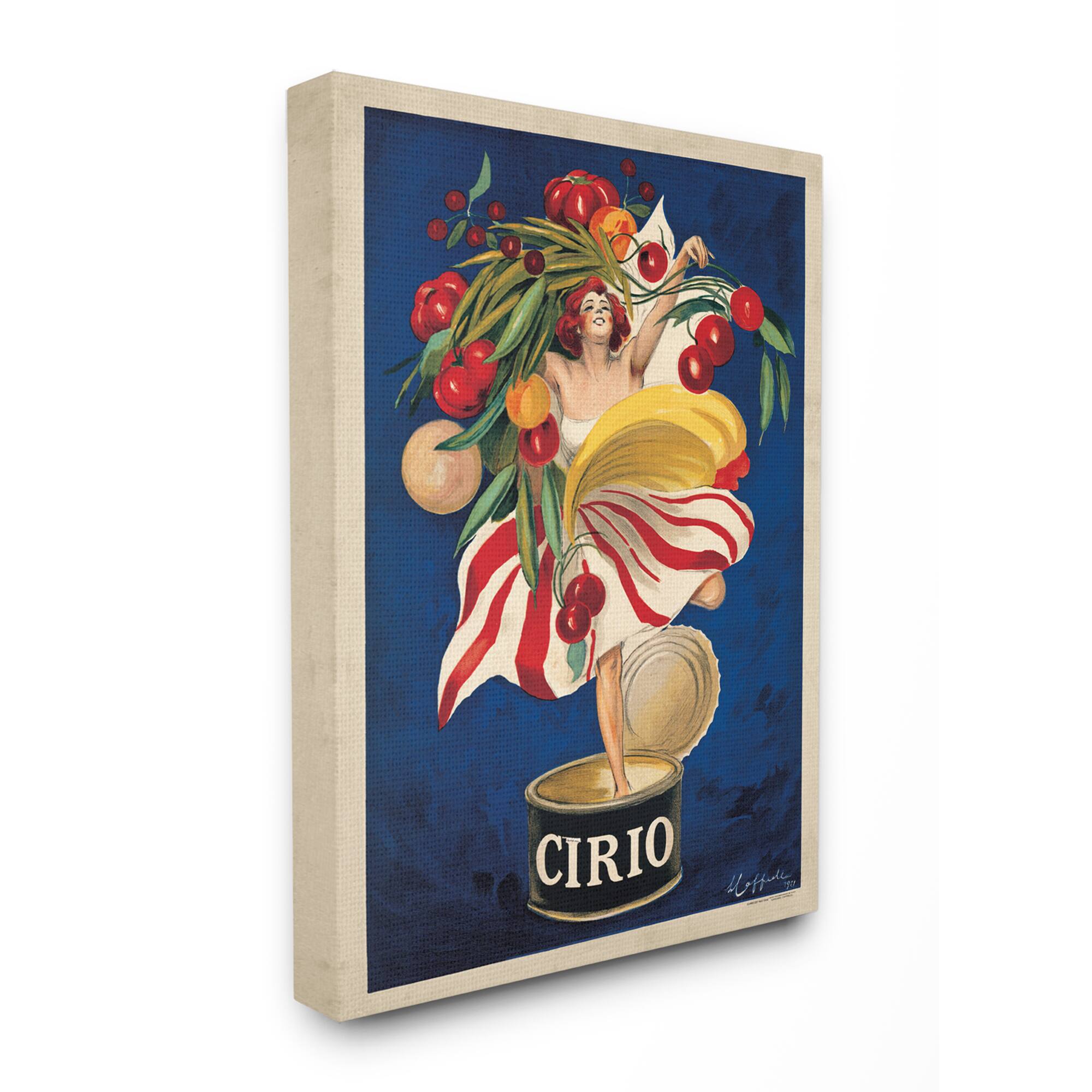 Stupell Industries Cirio Vintage Poster Canvas Wall Art