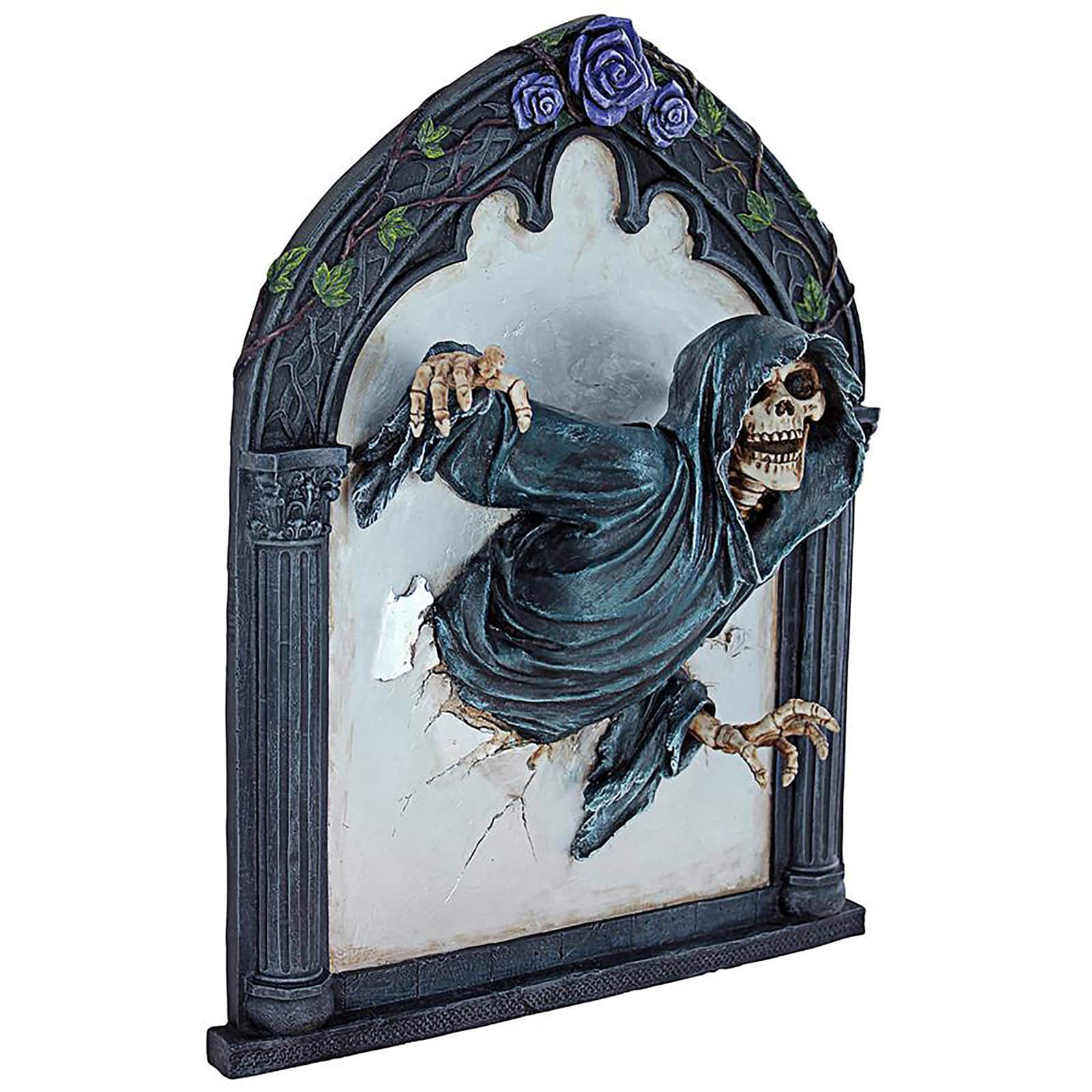 Design Toscano Grim Reflections Grim Reaper Gothic Wall Sculpture