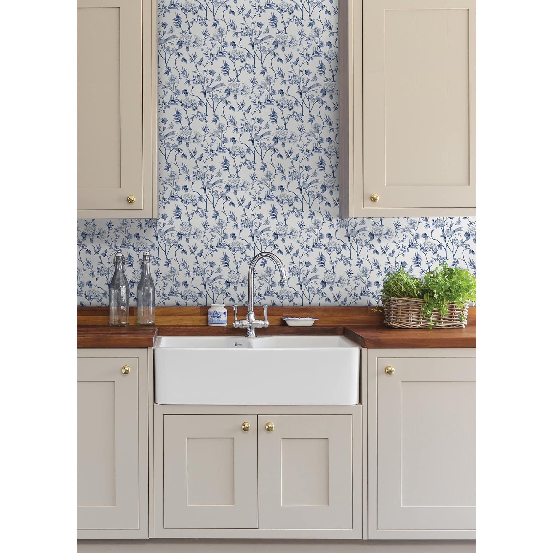 NuWallpaper Chinoiserie Garden Peel &#x26; Stick Wallpaper
