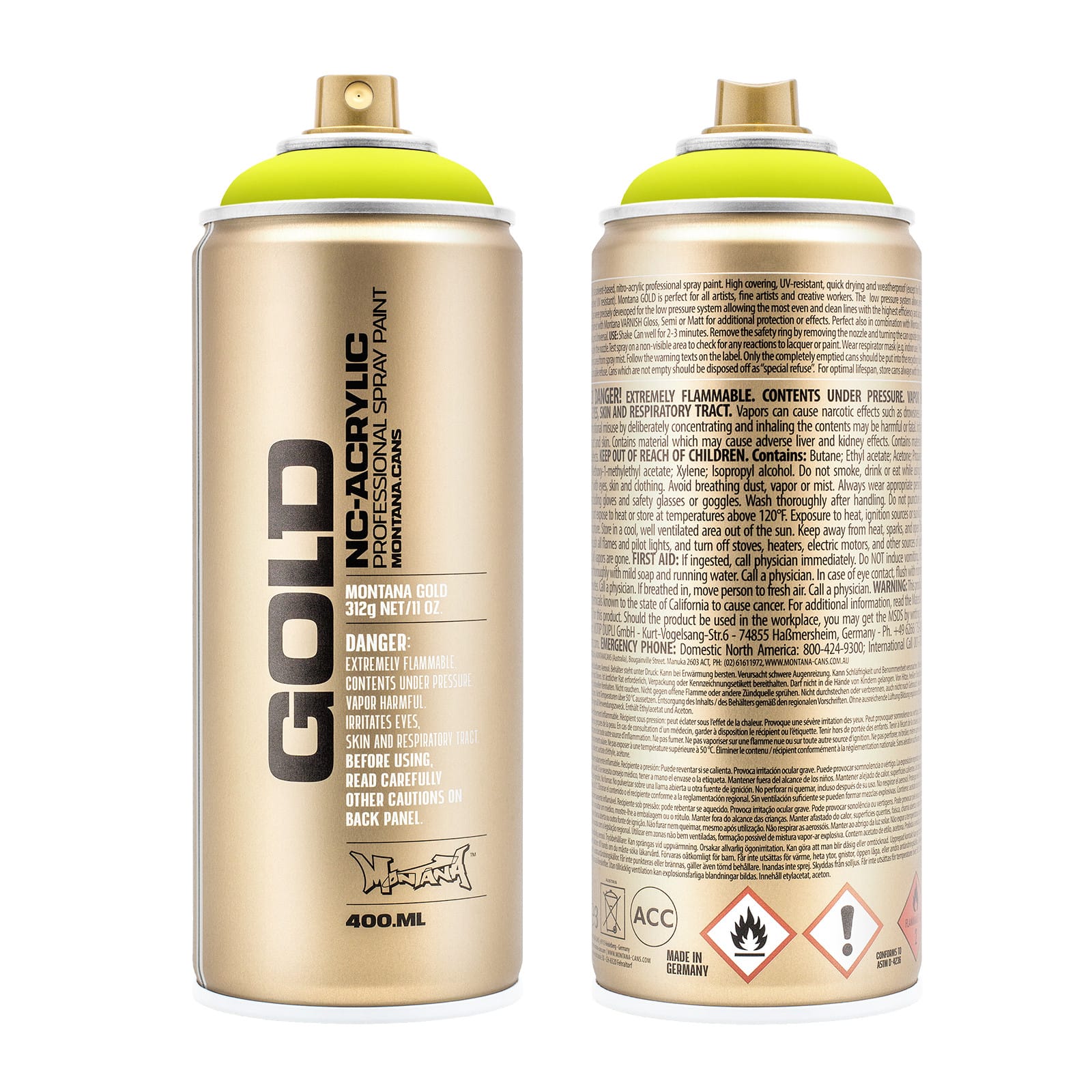 Montana&#x2122; Cans GOLD Flash Color Spray Paint, 400mL