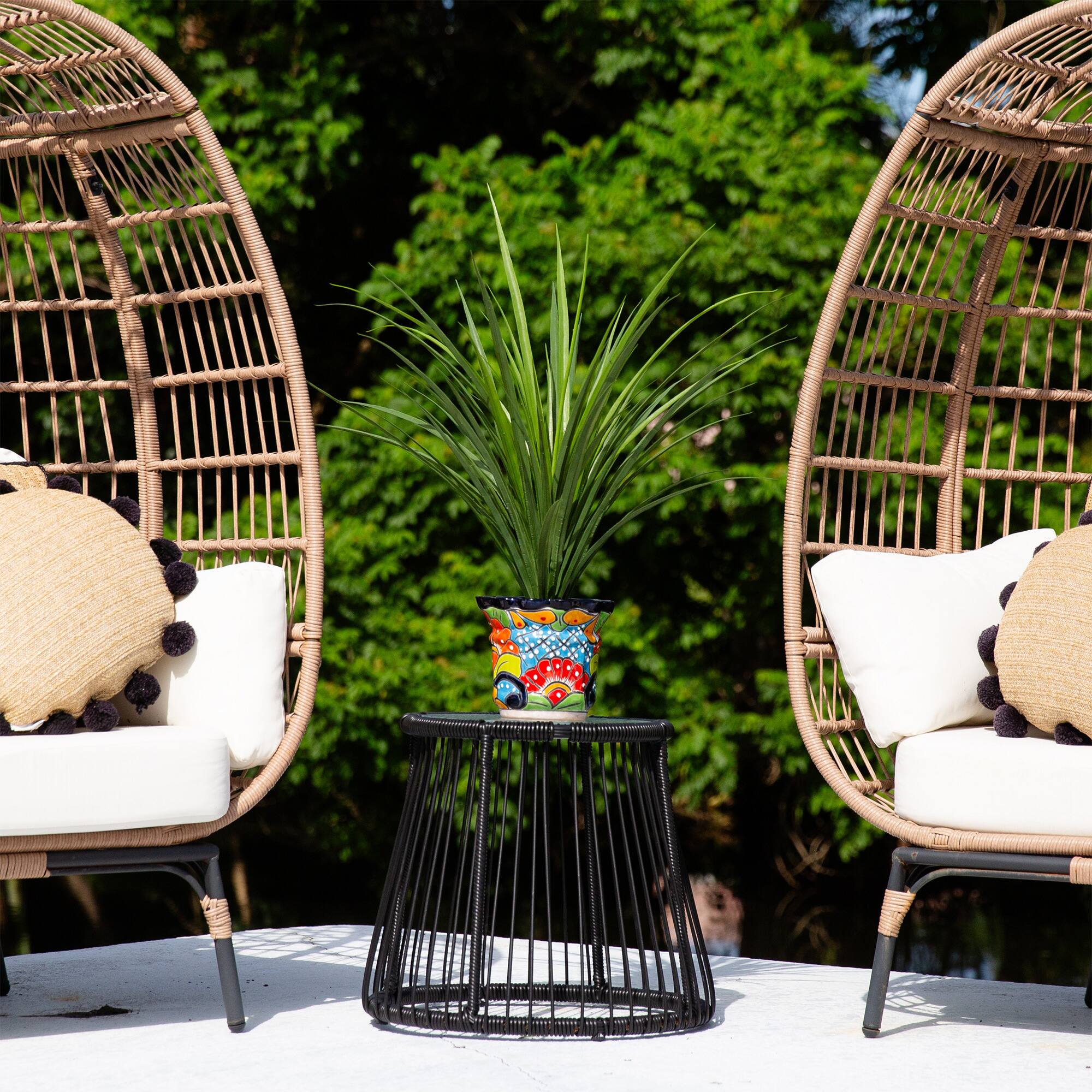 7" Handmade Mexican Talavera Ceramic Planter