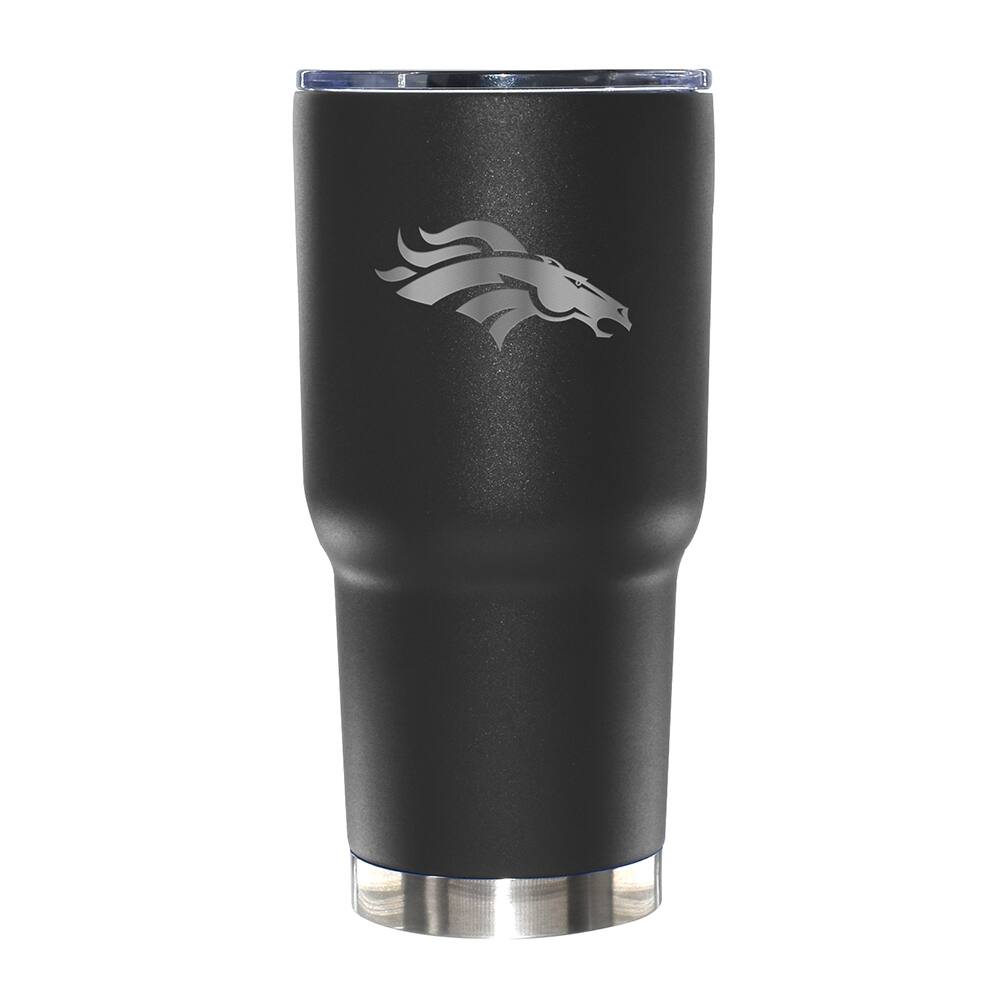 The Memory Company NFL 30oz. Black Tumbler with Etched Logo
