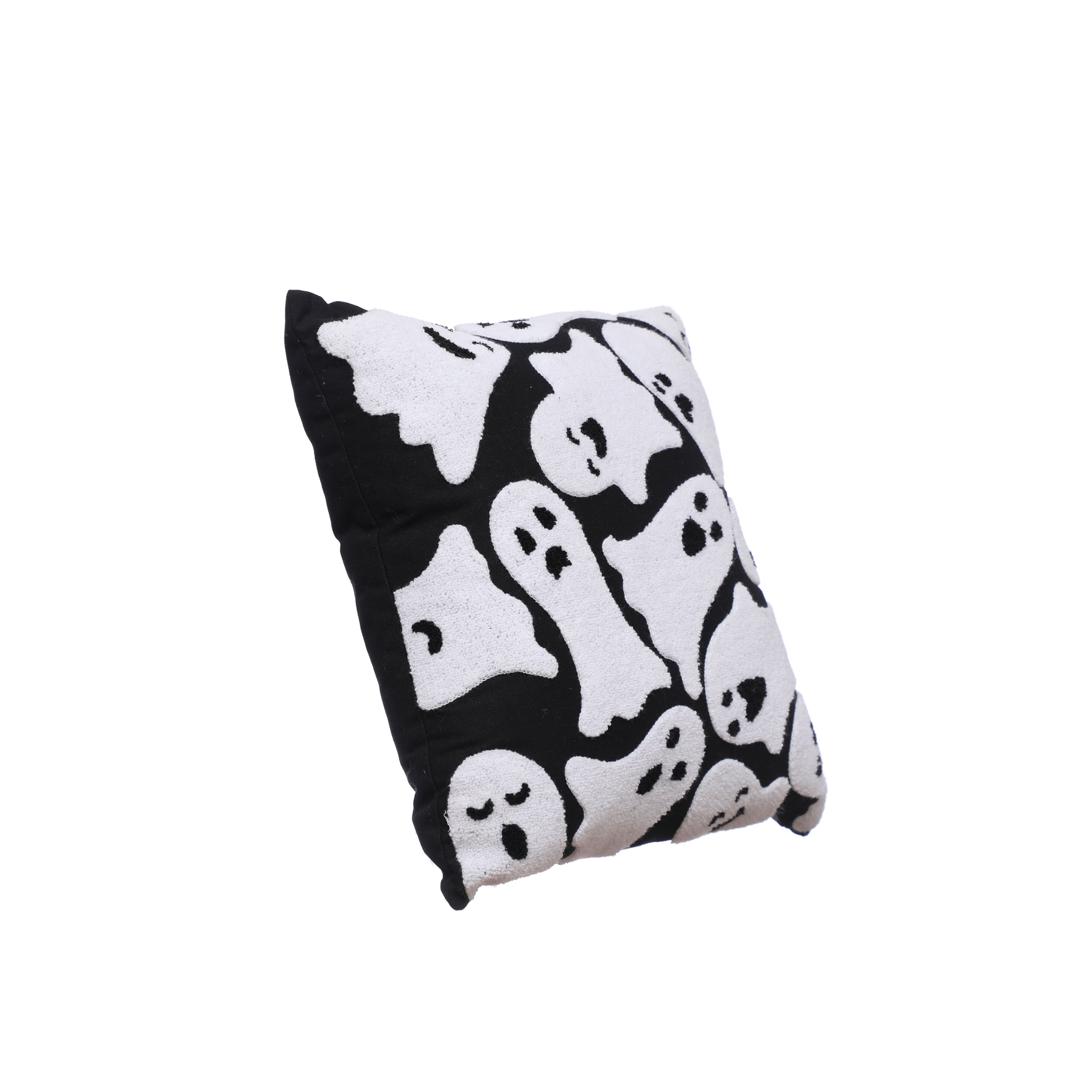 17&#x22; x 17&#x22; Black &#x26; White Ghost Throw Pillow by Ashland&#xAE;