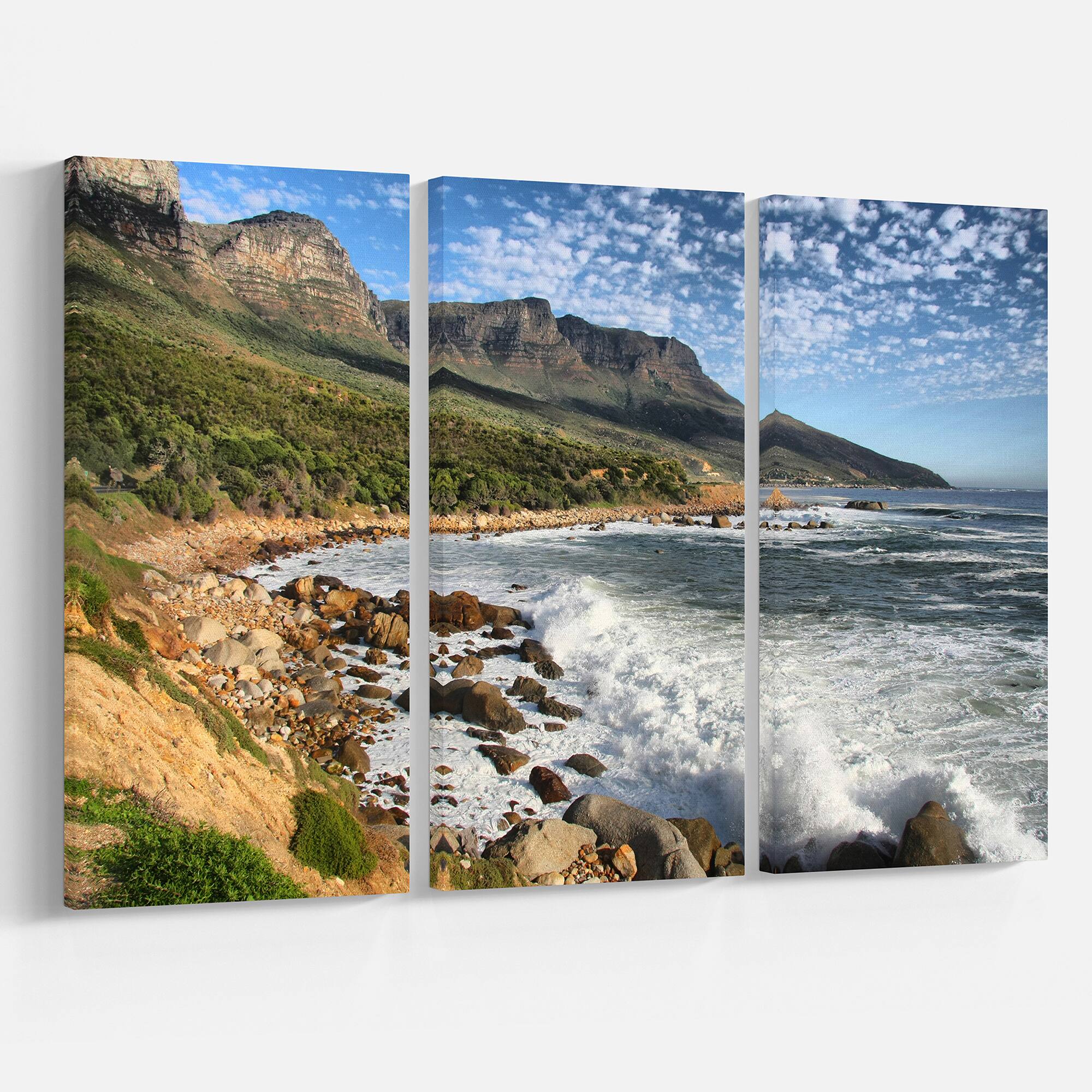 Designart - Beautiful South African Seashore - Large Seashore Canvas Print