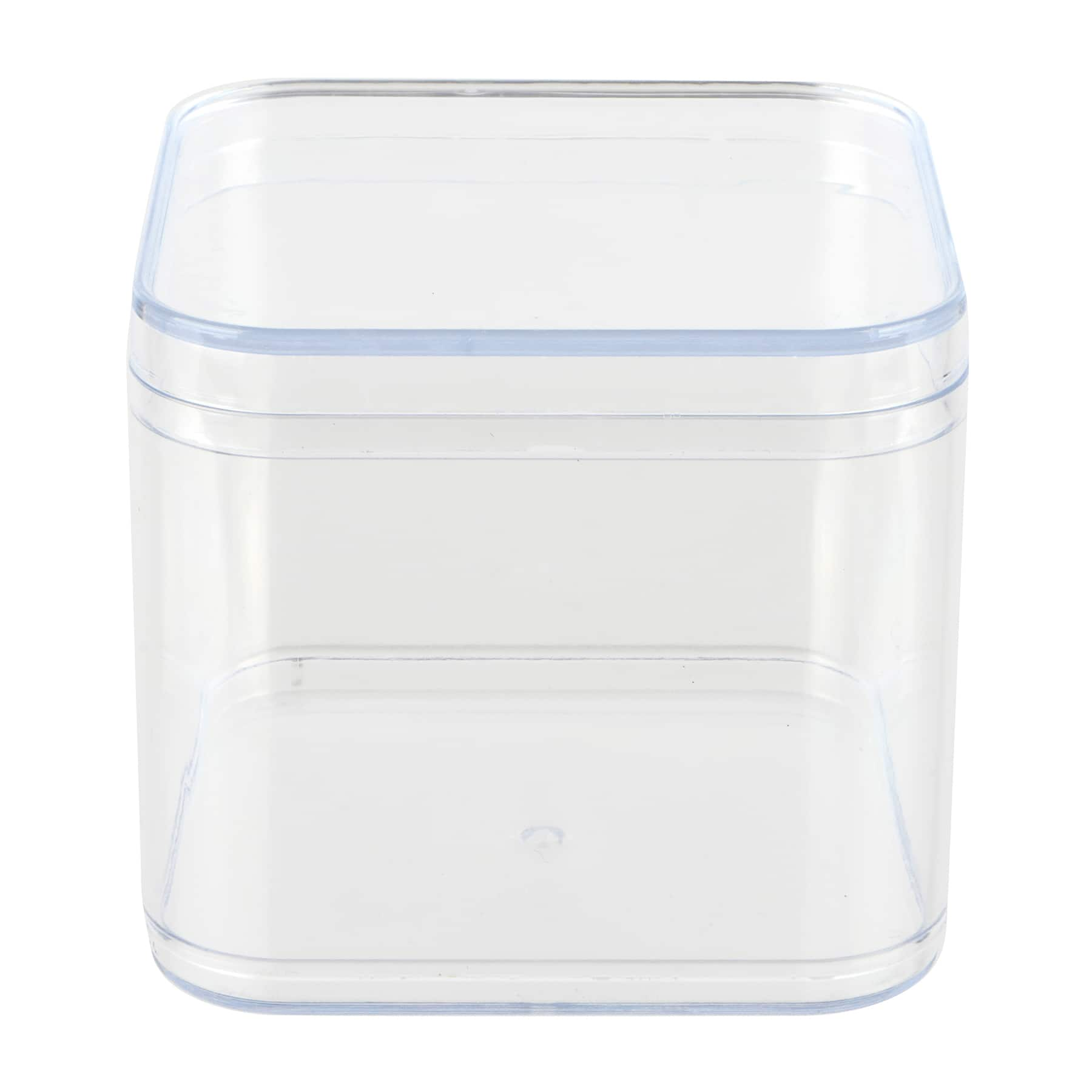 3&#x22; Square Plastic Jar by Simply Tidy&#x2122;