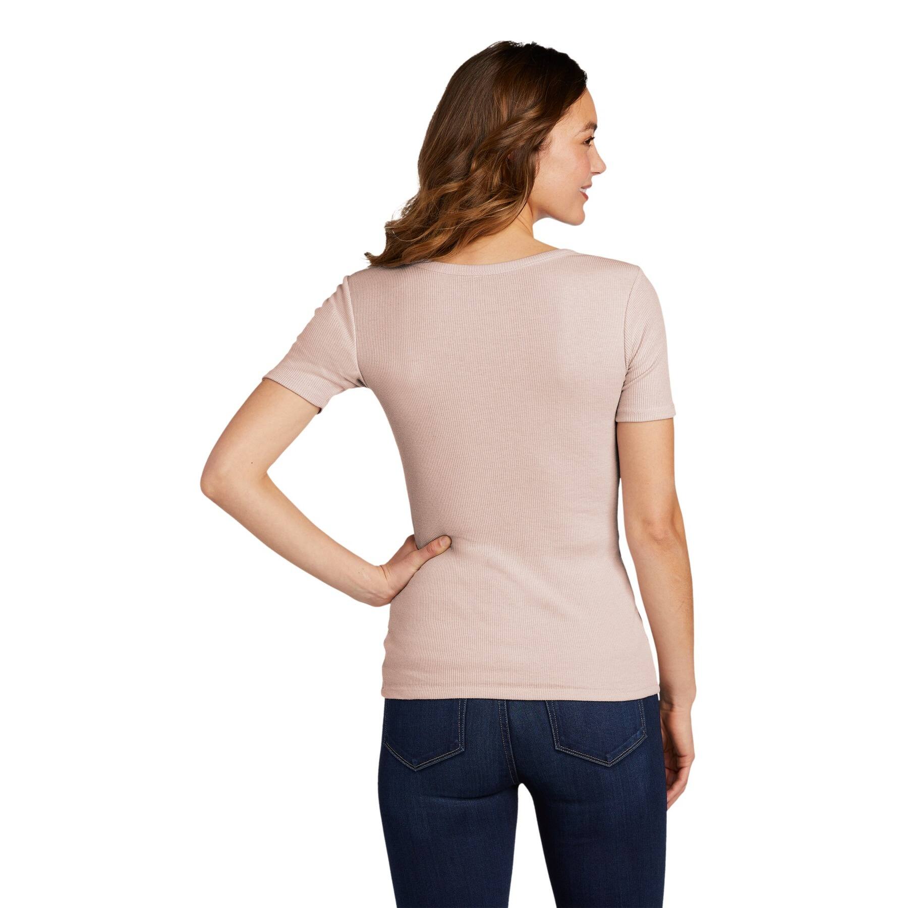 District® V.I.T.™ Women's Rib Scoop Neck T-Shirt