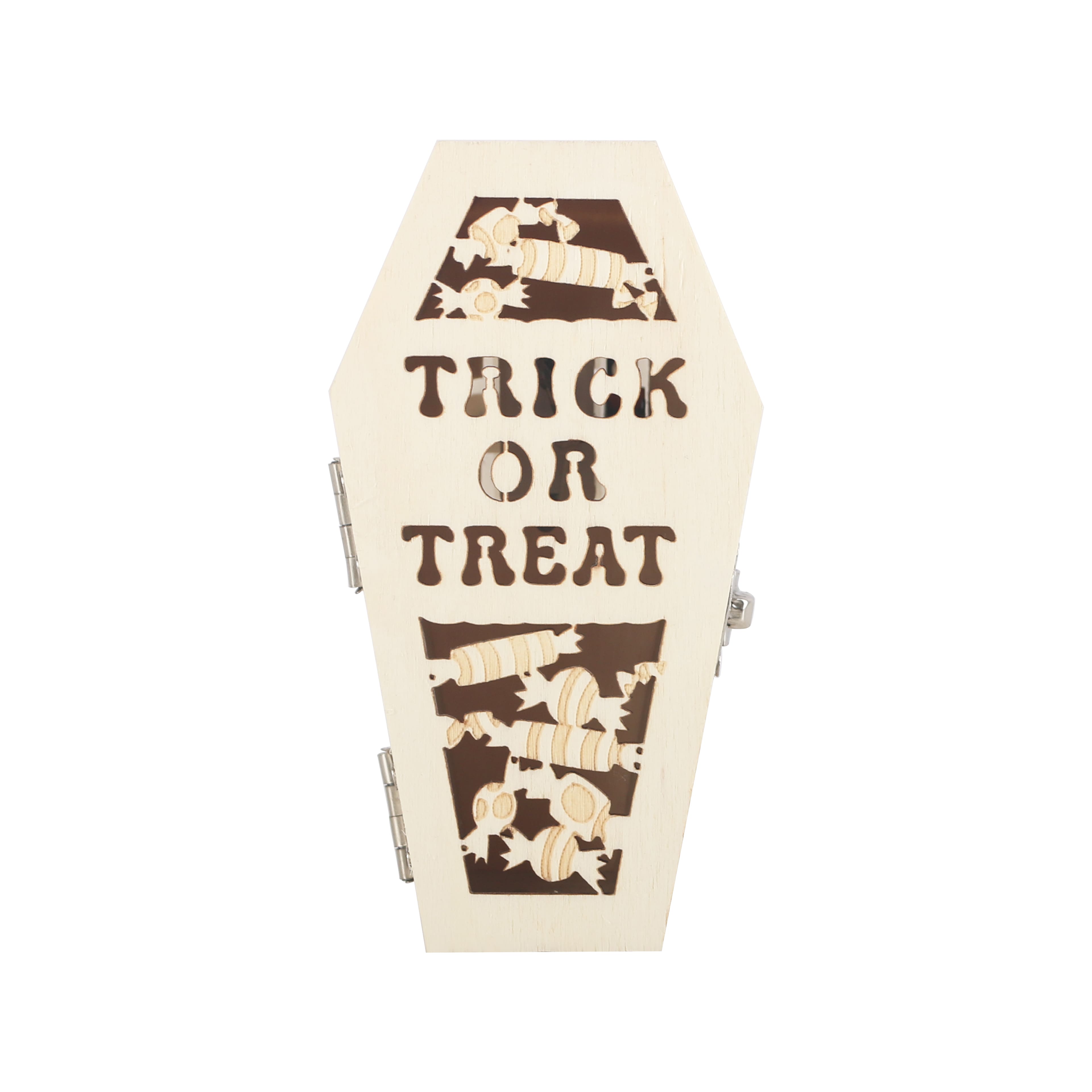 Mini Trick or Treat Coffin DIY LED Wood D&#xE9;cor by Make Market&#xAE;