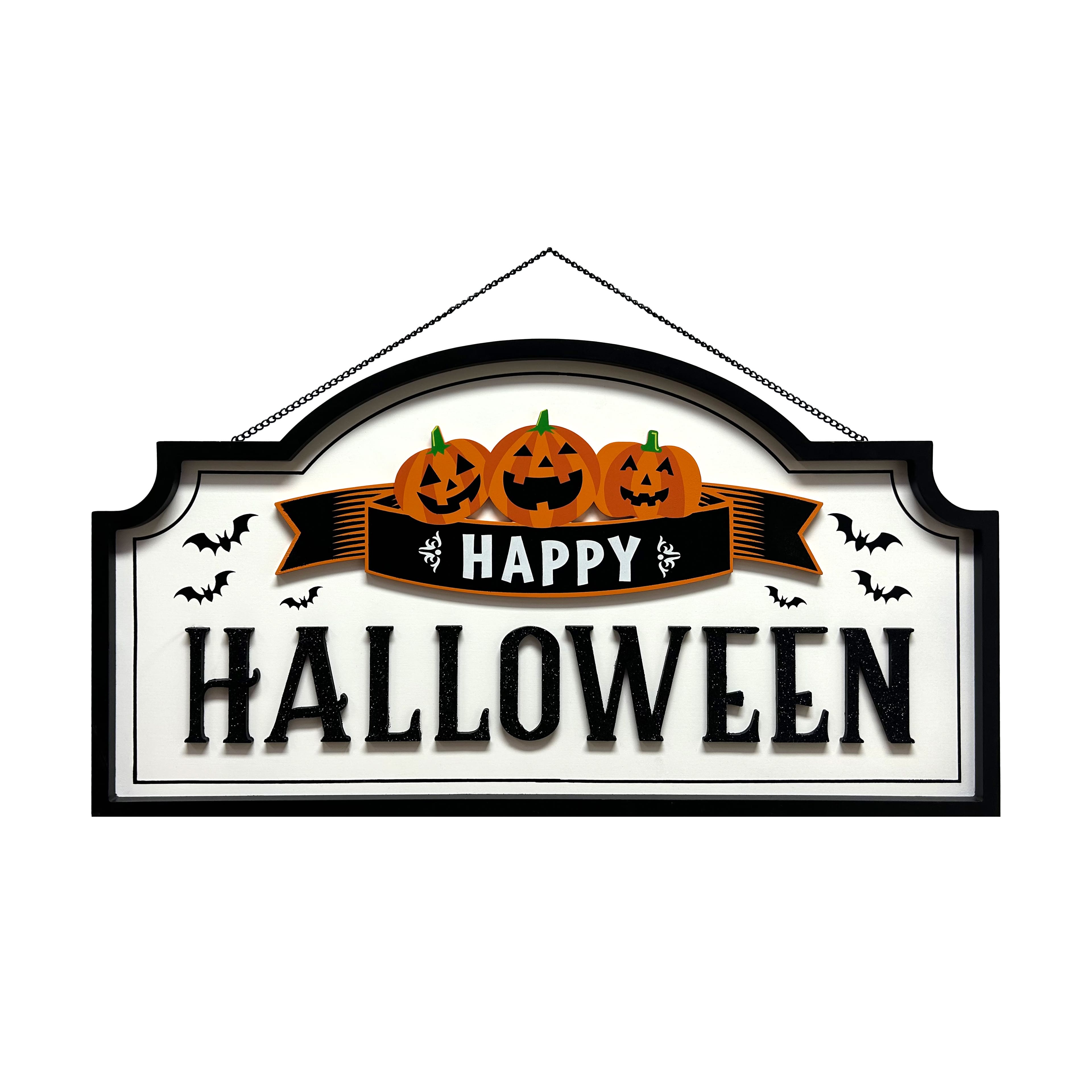 23.25&#x22; Happy Halloween Jack-o&#x27;-Lantern Trio Wall Sign by Ashland&#xAE;