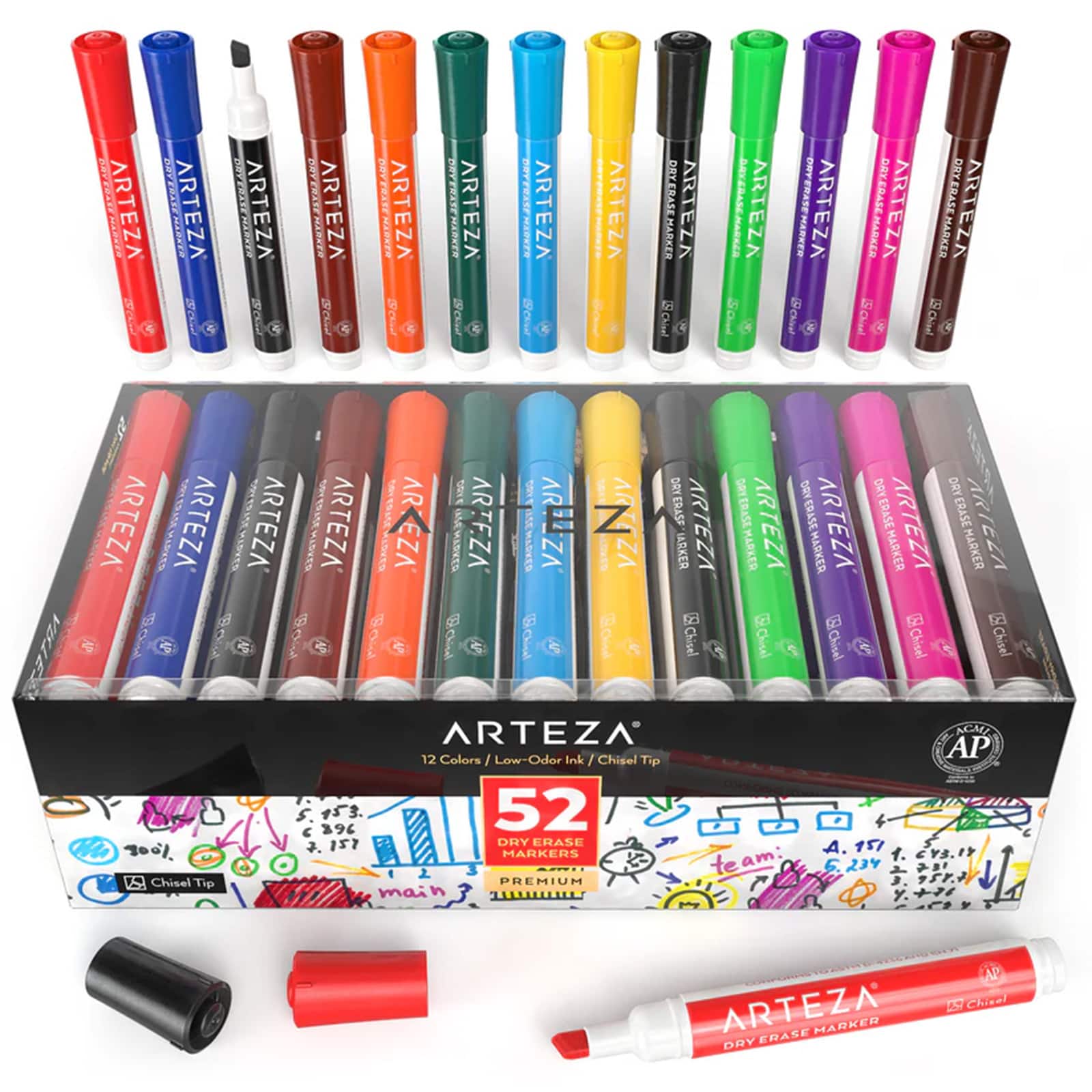 Arteza® 52 Piece Dry Erase Marker Set