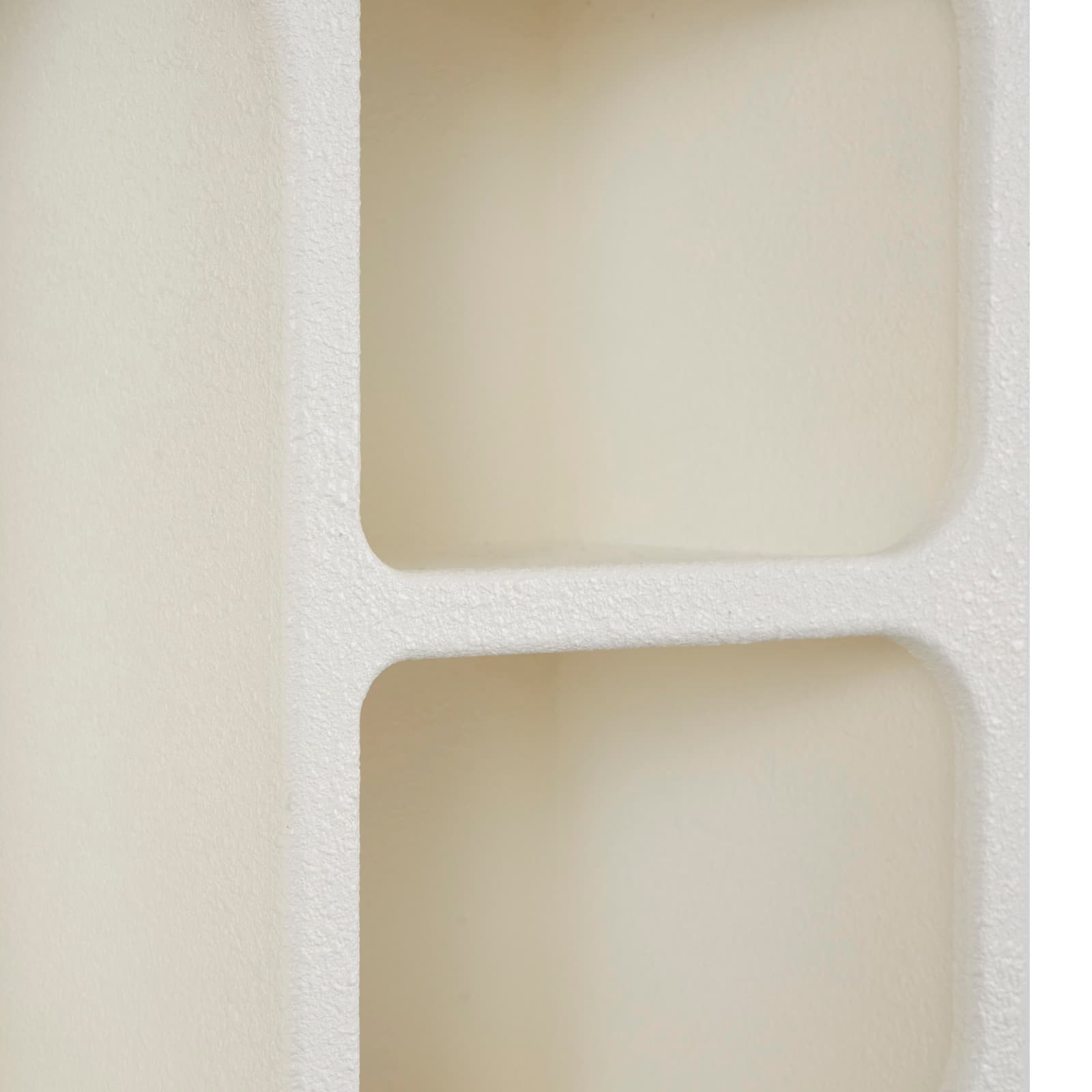 24&#x22; Cream Geometric Arched Wall Shelf